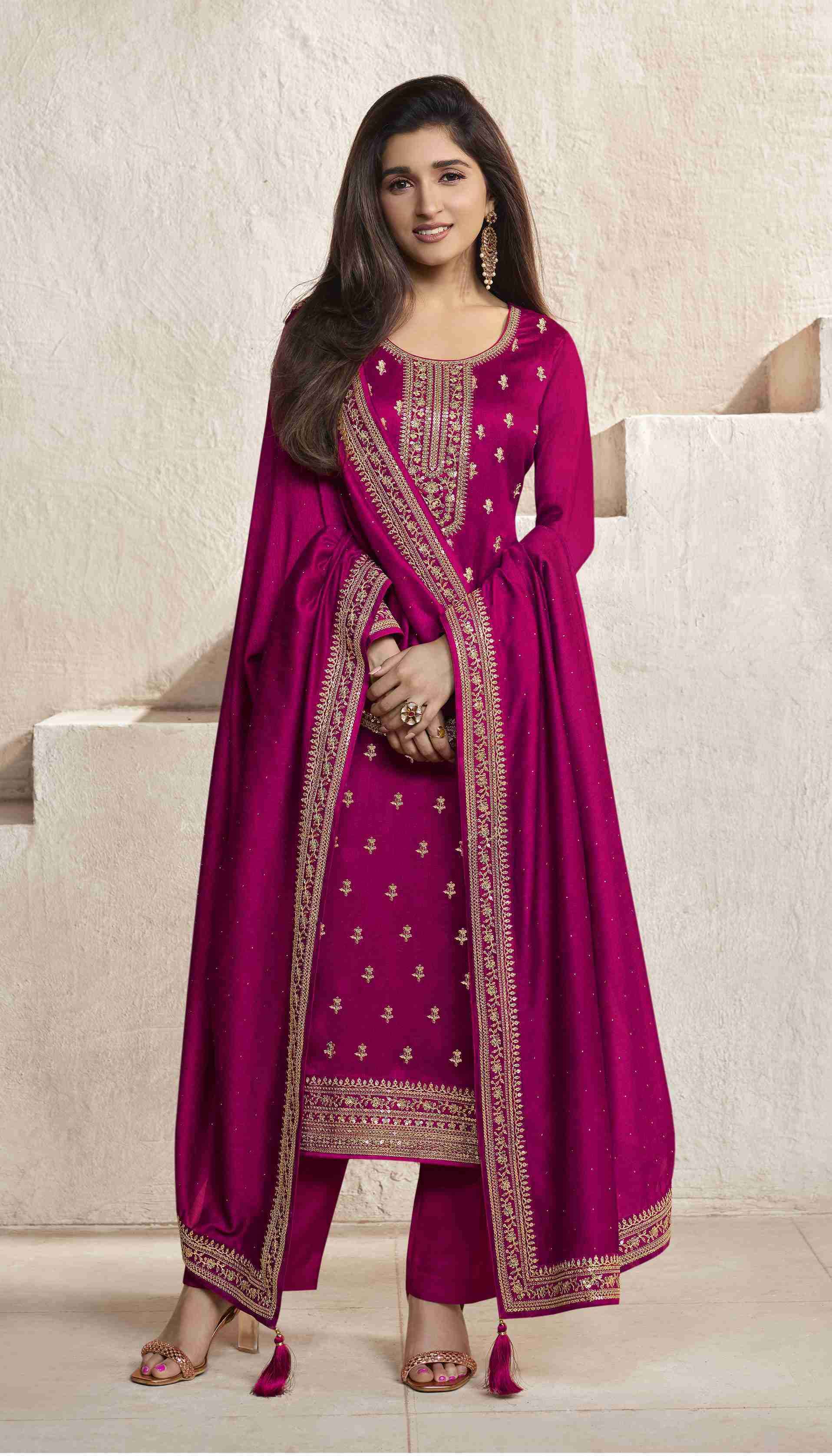 Vinay Fashion Presents Kaseesh Aanchal Hitlist Fancy Silk Designer Ladies Salwar Suit Catalog Wholesaler And Exporter 
