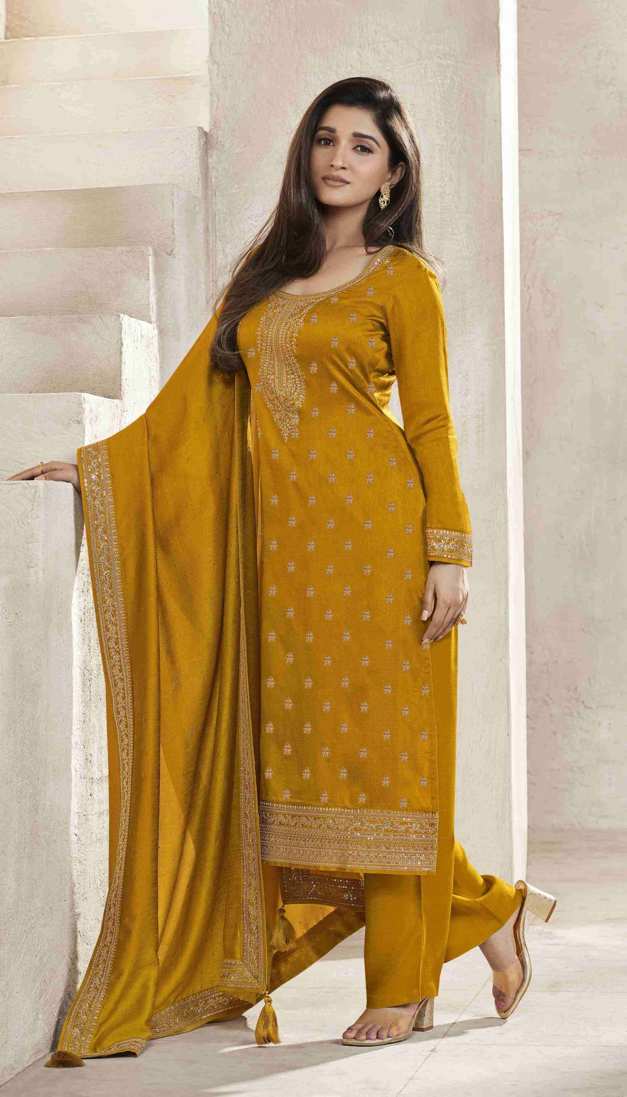 Vinay Fashion Presents Kaseesh Aanchal Hitlist Fancy Silk Designer Ladies Salwar Suit Catalog Wholesaler And Exporter 