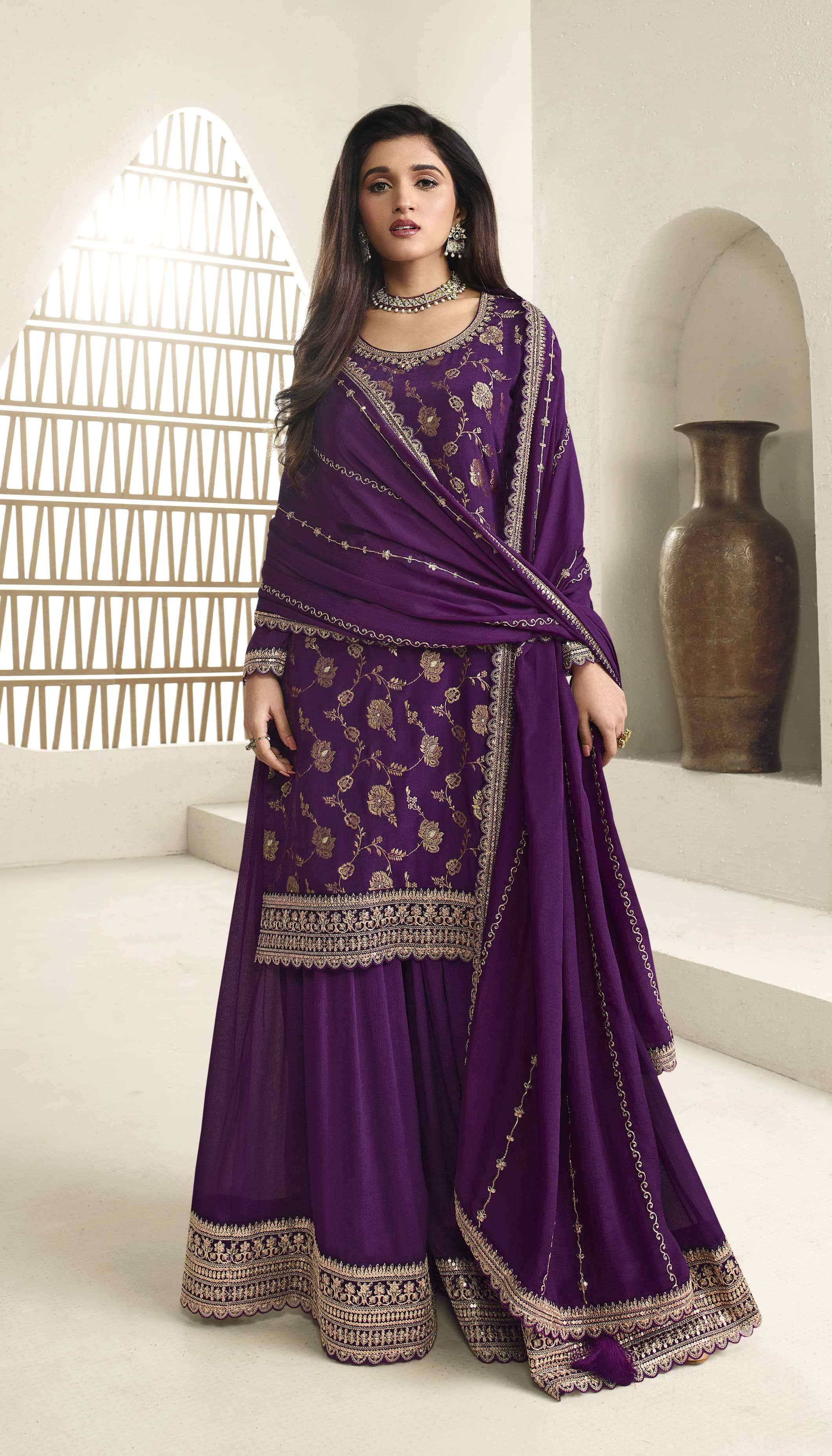 VINAY FASHION PRESENTS KULEESH KARVA BEAUTIFUL HEAVY EMBROIDERY UNSTITCH SALWAR SUITS CATALOG WHOLESALER AND EXPORTER IN SURAT 