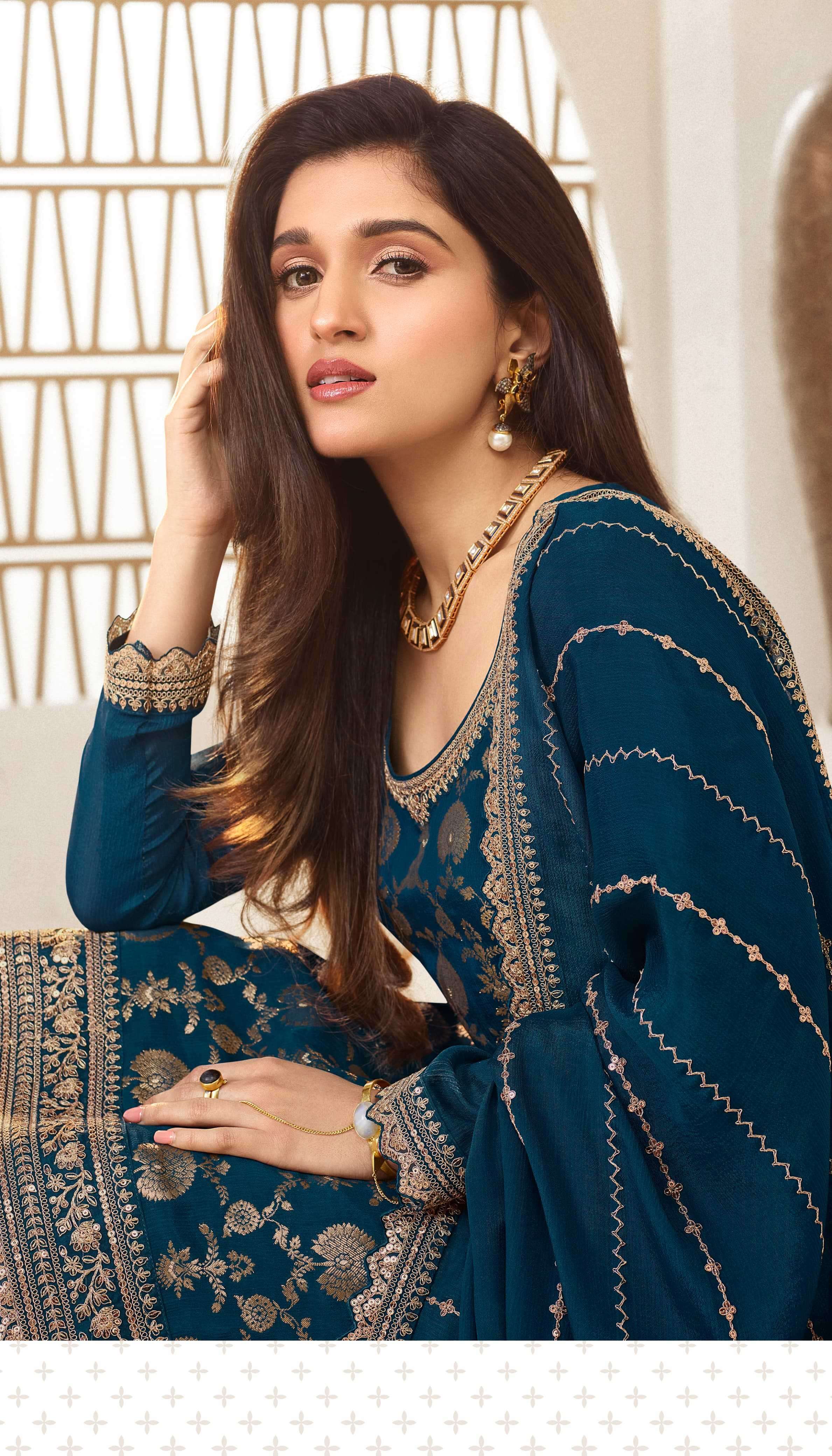 VINAY FASHION PRESENTS KULEESH KARVA BEAUTIFUL HEAVY EMBROIDERY UNSTITCH SALWAR SUITS CATALOG WHOLESALER AND EXPORTER IN SURAT 