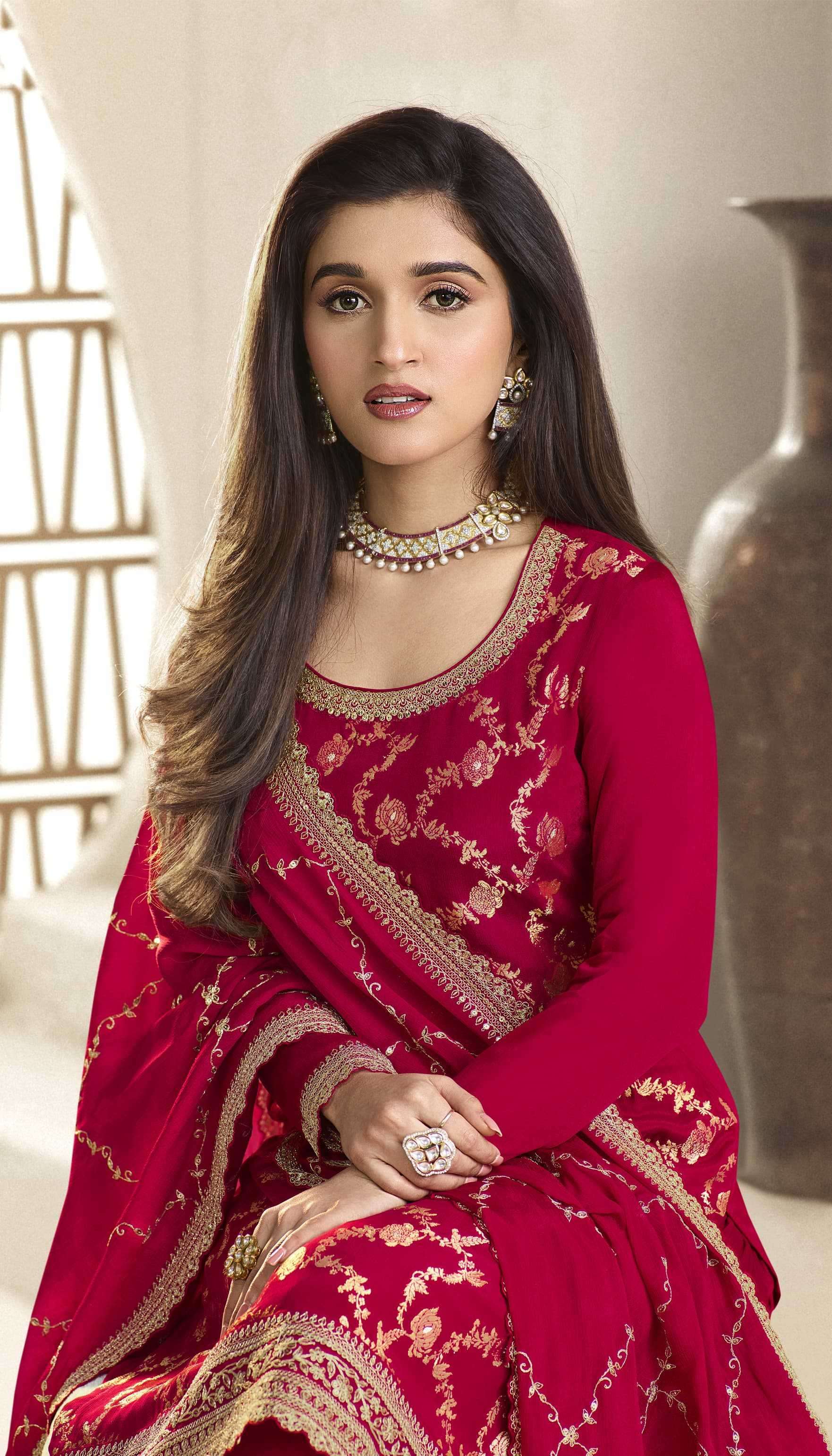 VINAY FASHION PRESENTS KULEESH KARVA BEAUTIFUL HEAVY EMBROIDERY UNSTITCH SALWAR SUITS CATALOG WHOLESALER AND EXPORTER IN SURAT 