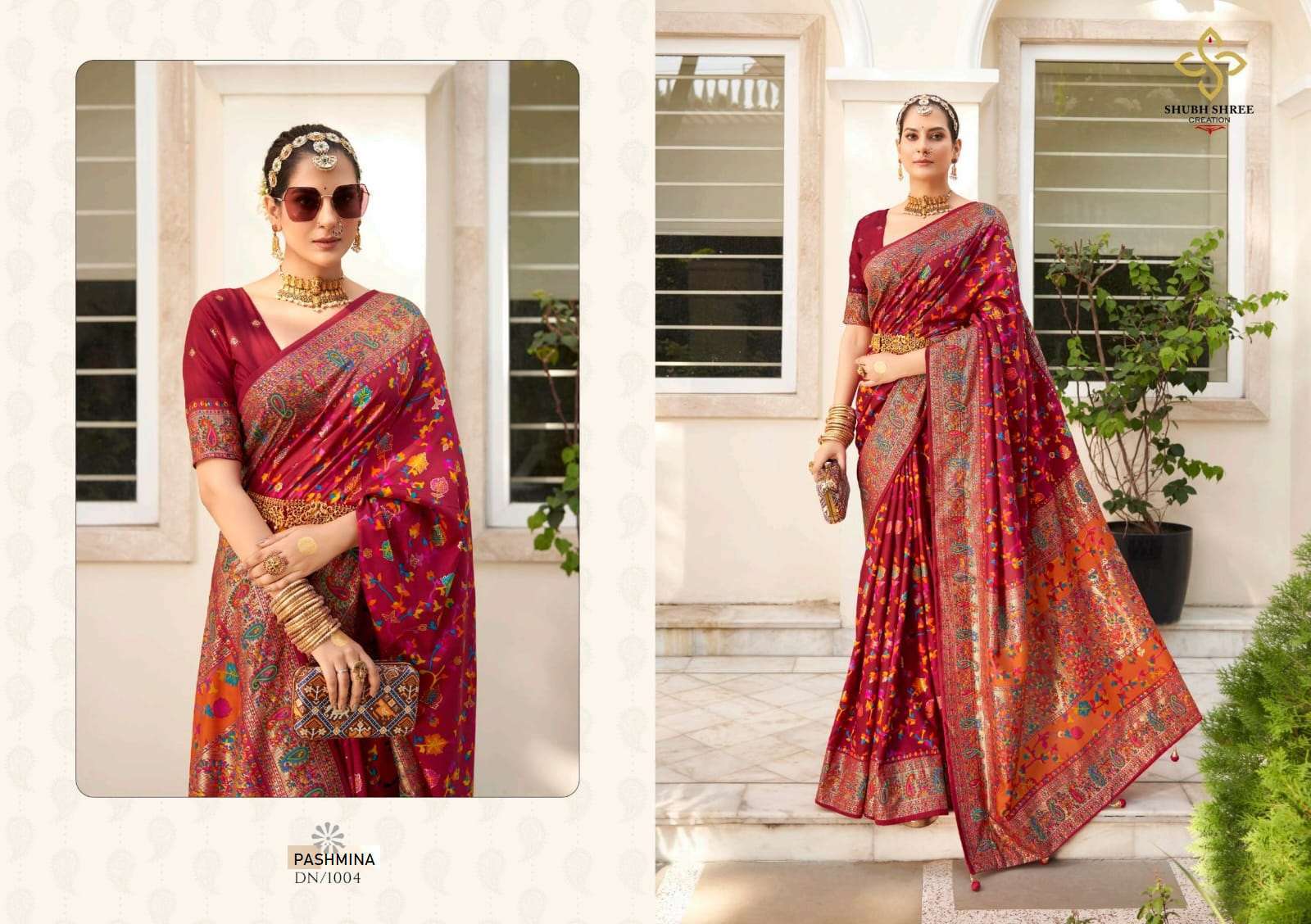 Sanskar Present Shree 5 Printed Georgette Running Wear Saree Collection