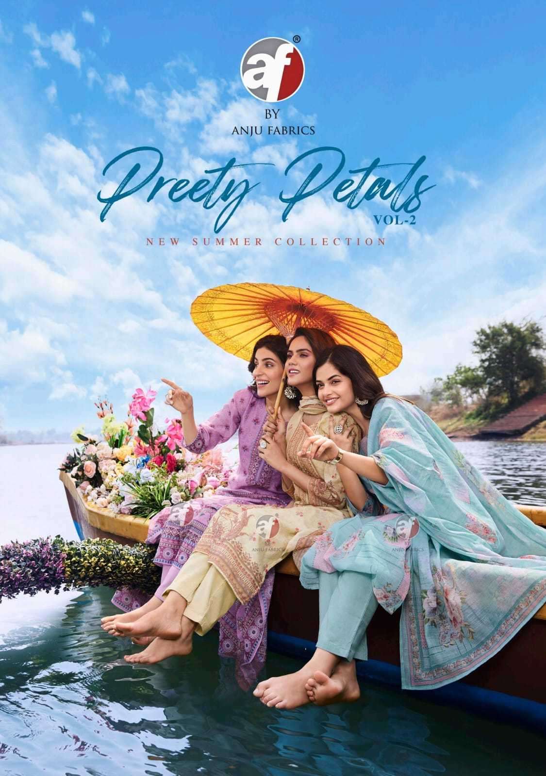 ANJU FAB PRESENTS PREETY PETALS VOL-2 SUMMER WEAR READYMADE KURTIS CATALOG WHOLESALER AND EXPORTER IN SURAT