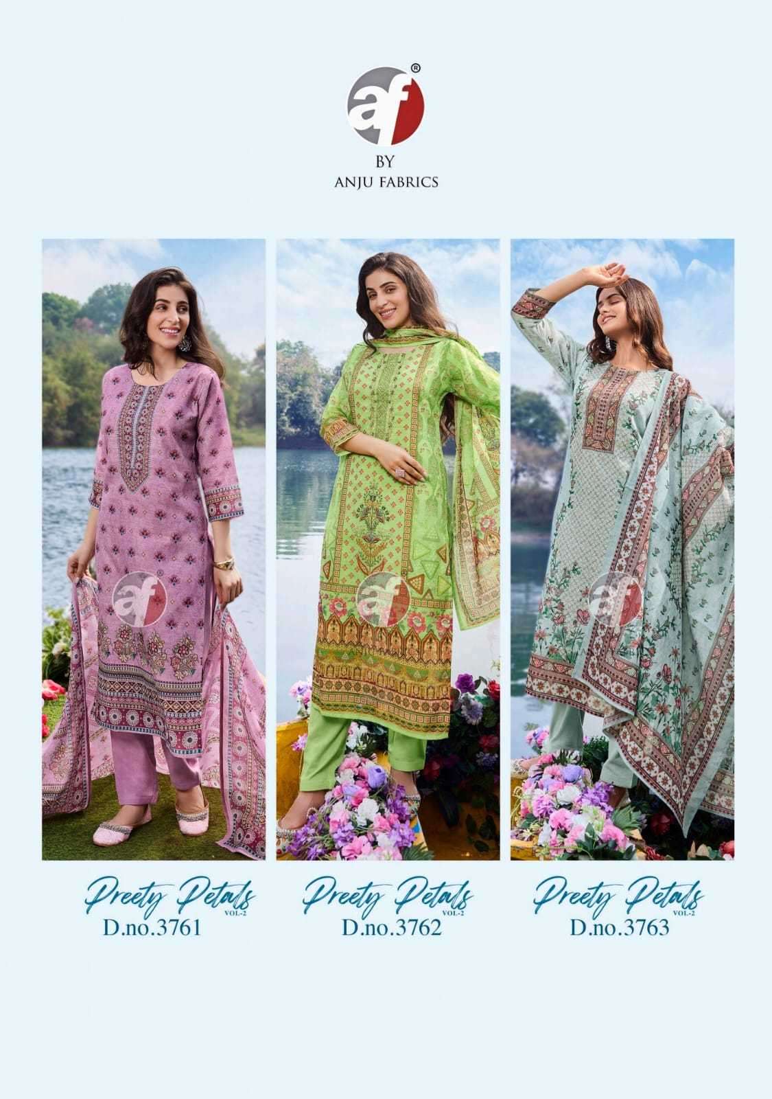 ANJU FAB PRESENTS PREETY PETALS VOL-2 SUMMER WEAR READYMADE KURTIS CATALOG WHOLESALER AND EXPORTER IN SURAT