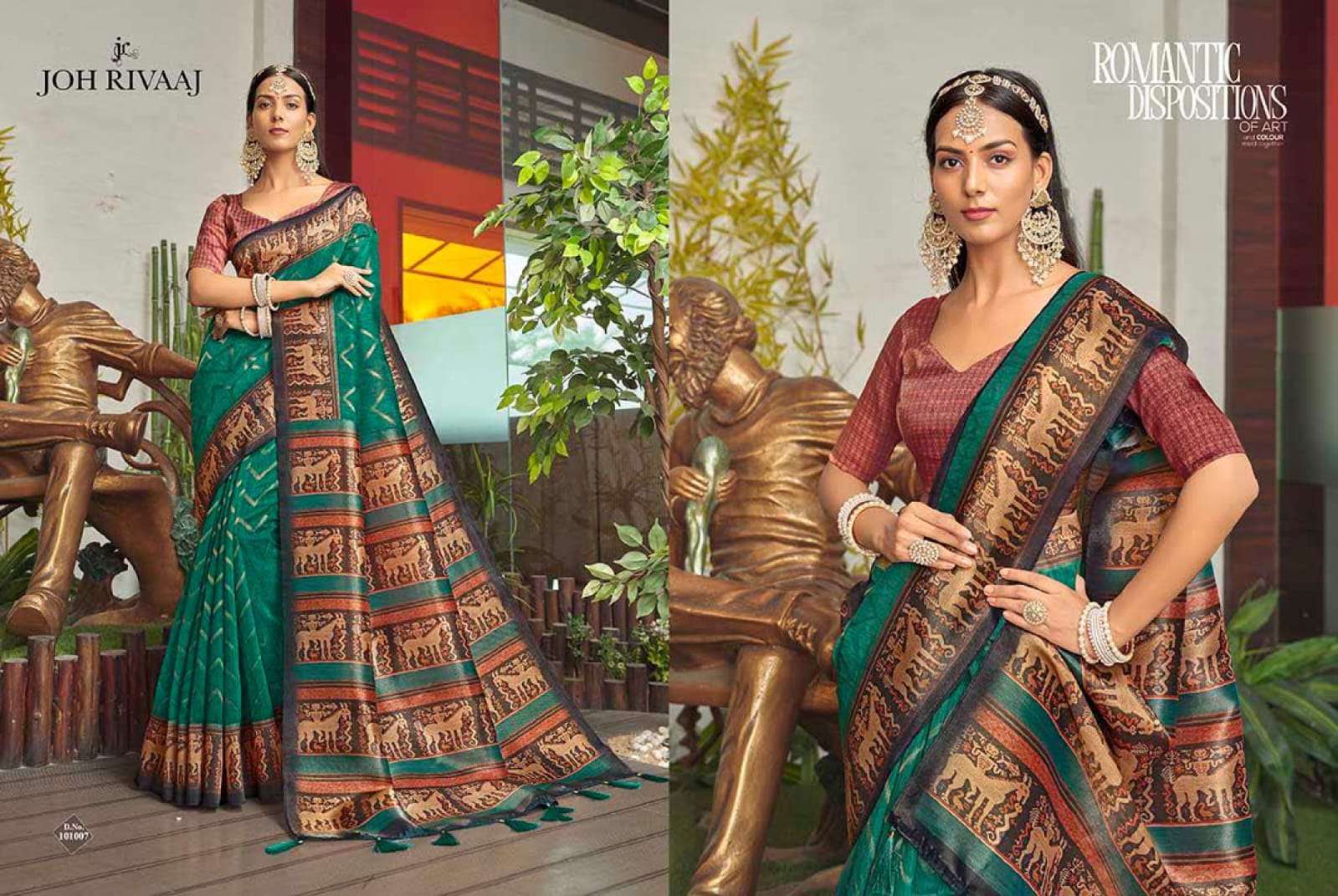 JOH RIVAAJ PRESENTS JANISHA FANCY SAREES CATALOG WHOLESALER AND EXPORTER IN SURAT 