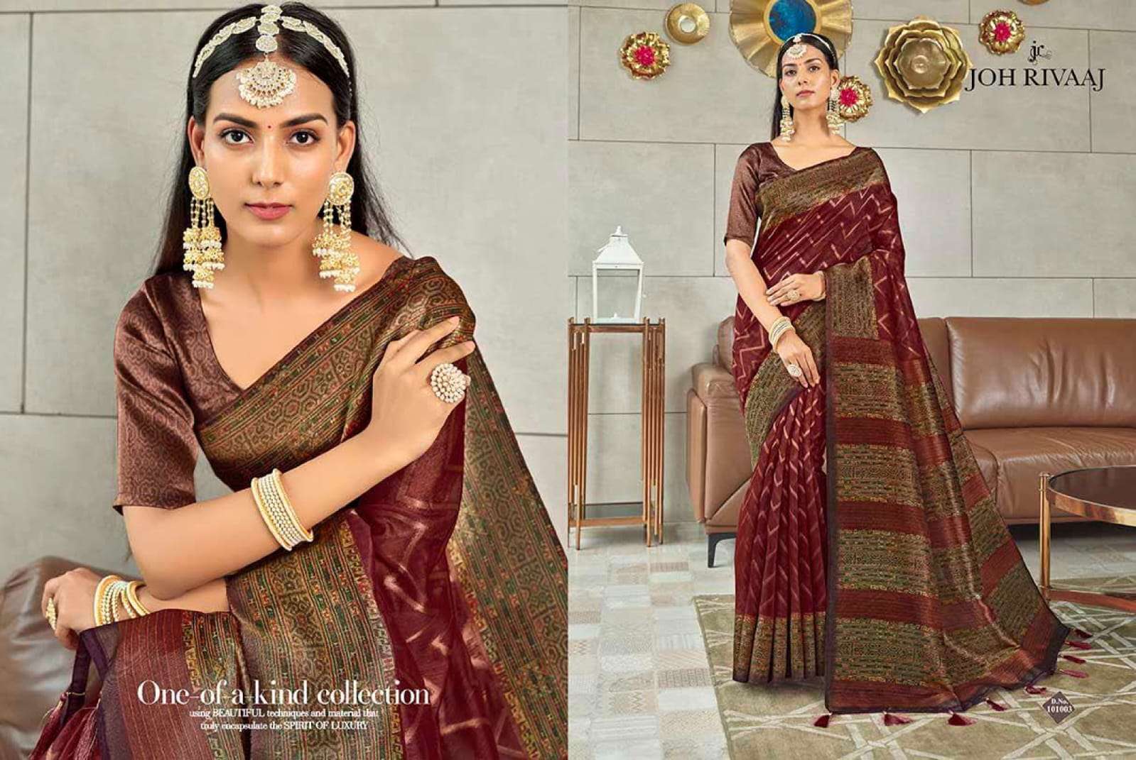 JOH RIVAAJ PRESENTS JANISHA FANCY SAREES CATALOG WHOLESALER AND EXPORTER IN SURAT 