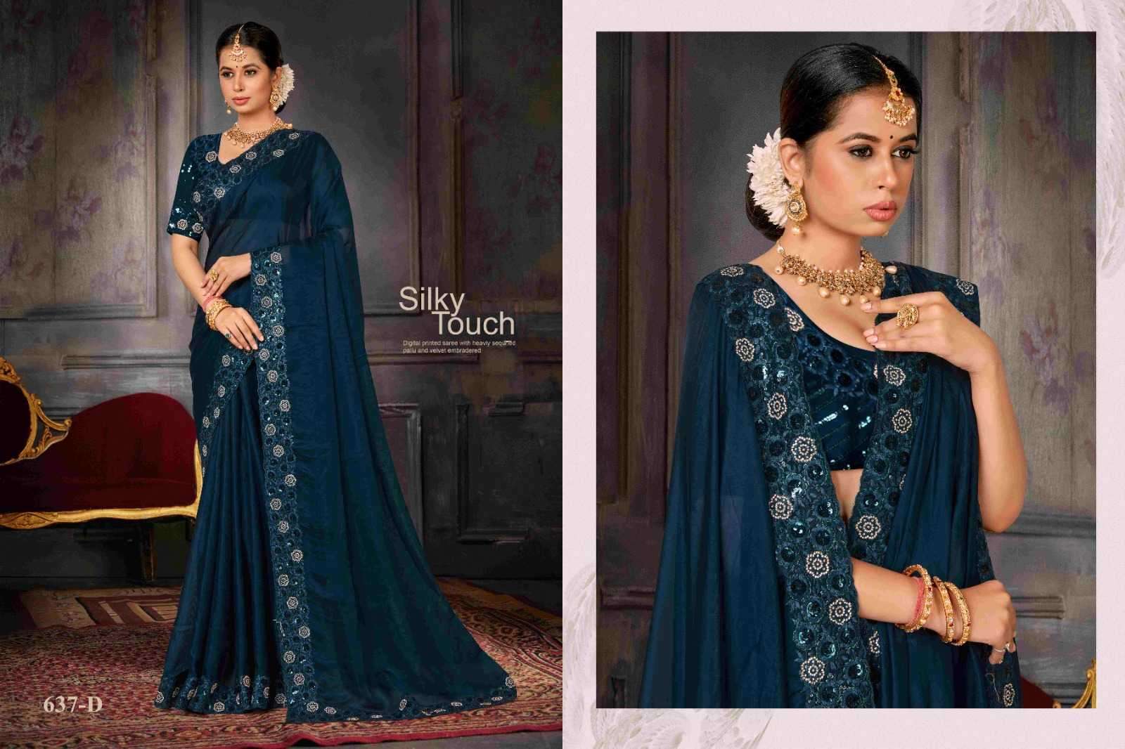 MEHAK PRESENTS JHALAK FANCY HEAVY GEORGETTE SAREE WITH SEQUENCE WORK CATALOG WHOOLESALER AND EXPORTER 