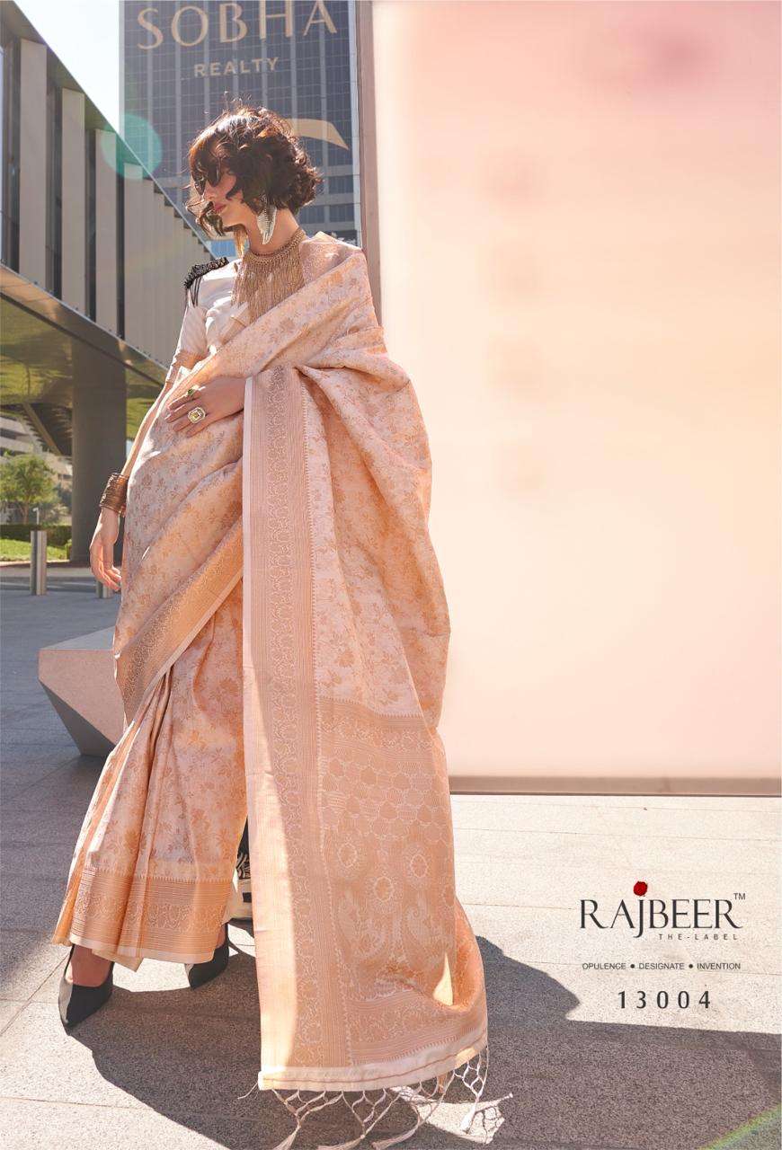 RAJBEER PRESENTS KZAINAB SOFT HANDLOOM WEAVING SAREES CATALOG WHOLESALER AND EXPORTER IN SURAT