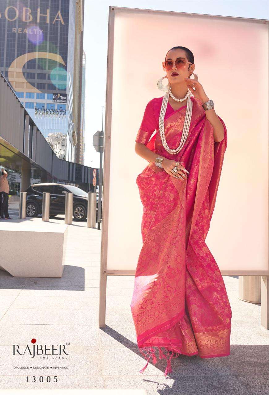 RAJBEER PRESENTS KZAINAB SOFT HANDLOOM WEAVING SAREES CATALOG WHOLESALER AND EXPORTER IN SURAT