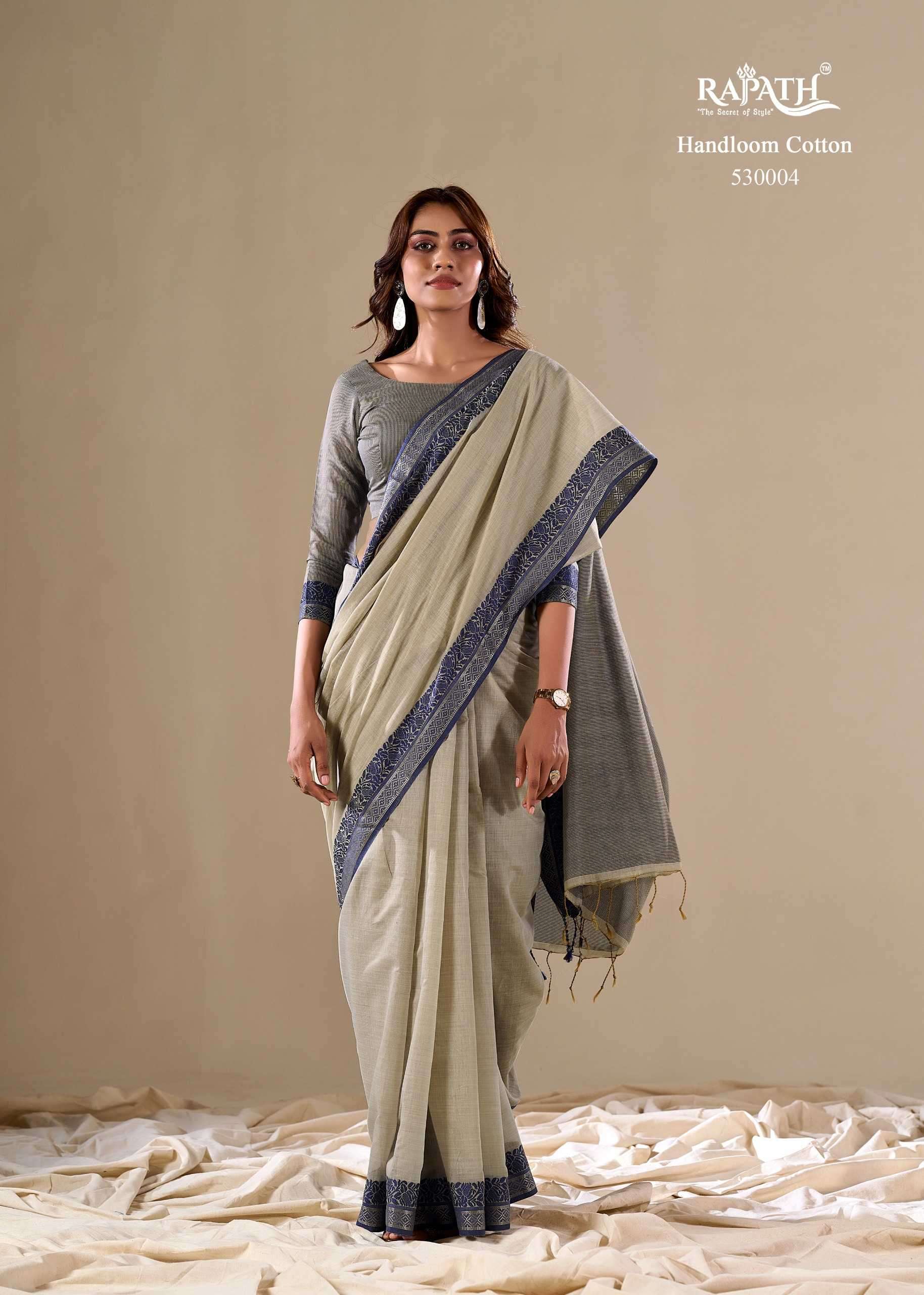 RAJPATH PRESENTS ABHILASHA SILK FANCY WEAR HANDLOOM COTTON SAREE CATALOG WHOLESALER AND EXPORTER IN SURAT