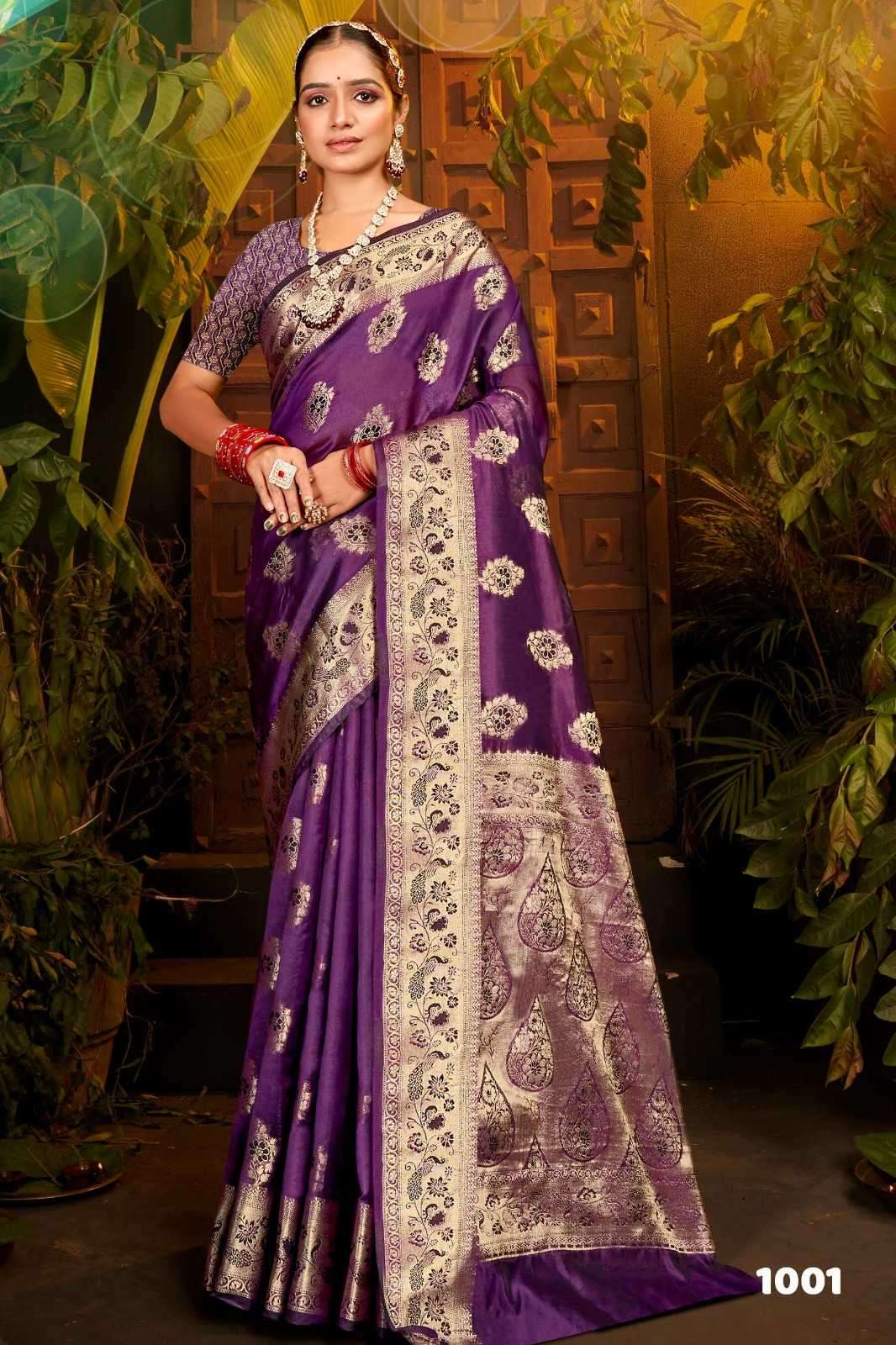 Saroj presents haar shringar vol-3 organza sarees catalog wholesaler 