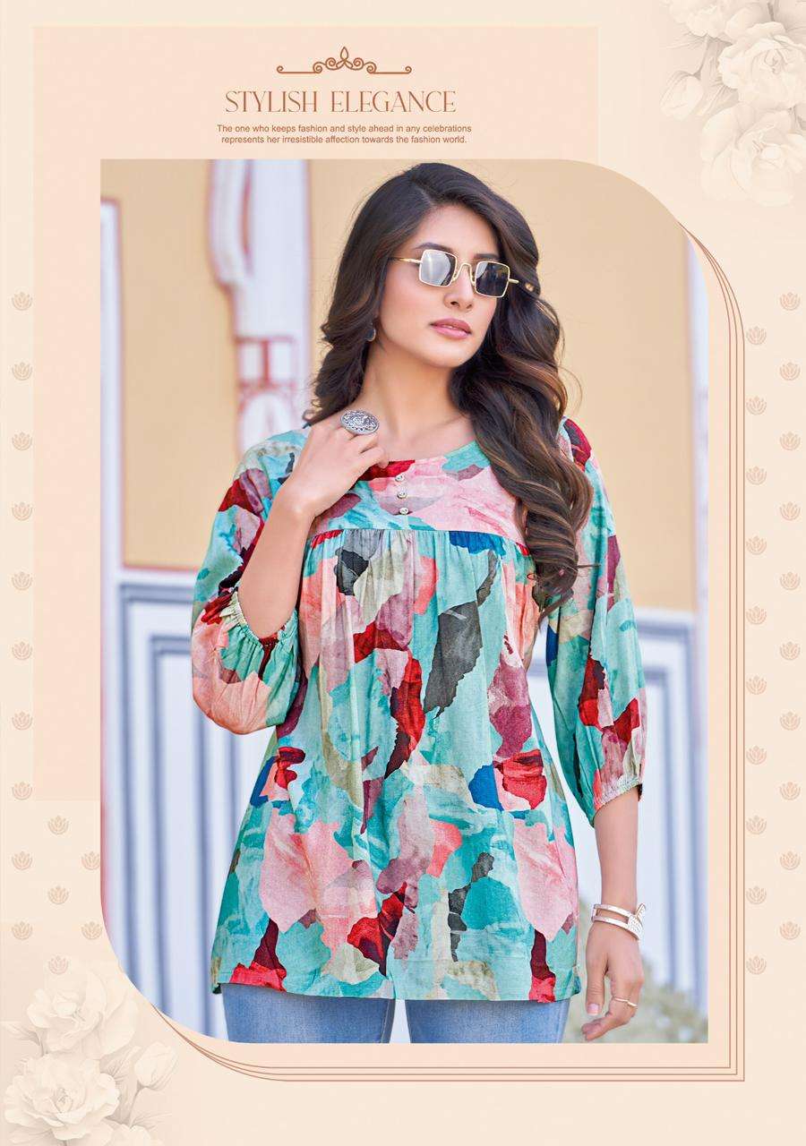 WOOGLEE PRESENTS YAMI AMAZING COLLECTION READYMADE FANCY TOP CATALOG WHOLESALER AND EXPORTER IN SURAT 
