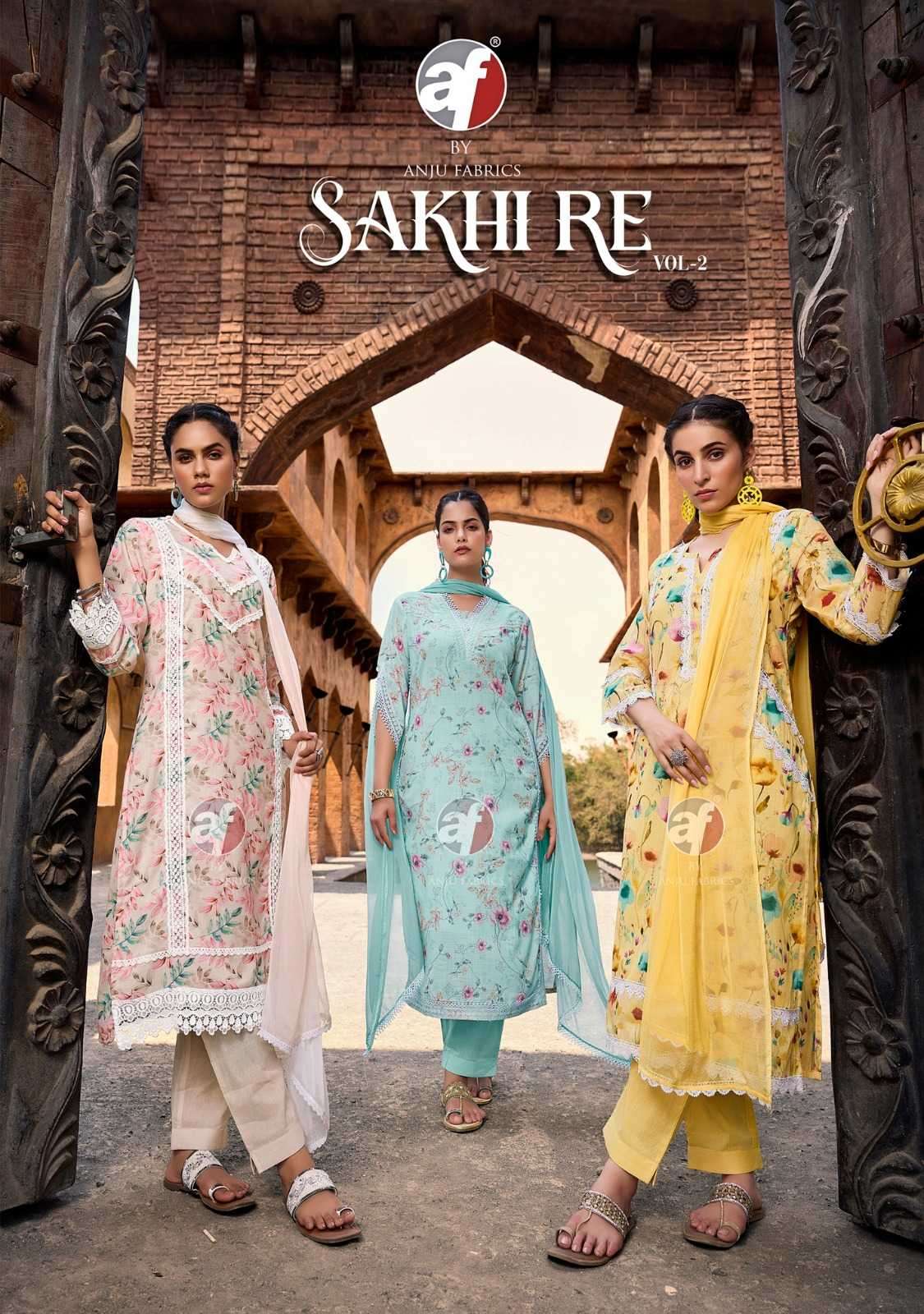 ANJU FAB PRESENTS SAKHI RE VOL-2 FULLY STITCH EXCLUSIVE LINEN COTTON KURTIS CATALOG WHOLESALER AND EXPORTER IN SURAT