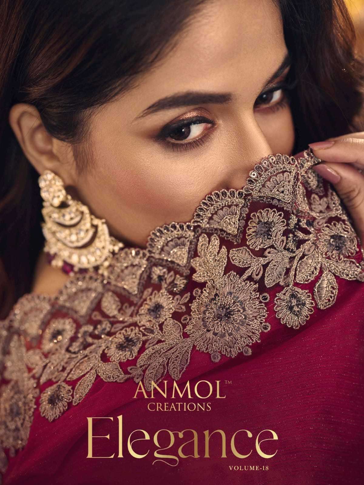 ANMOL CREATION PRESENTS  ELEGANCE VOL-18 13001-13014 WEDDING SAREES CATALOG WHOLESALE EXPORTER 