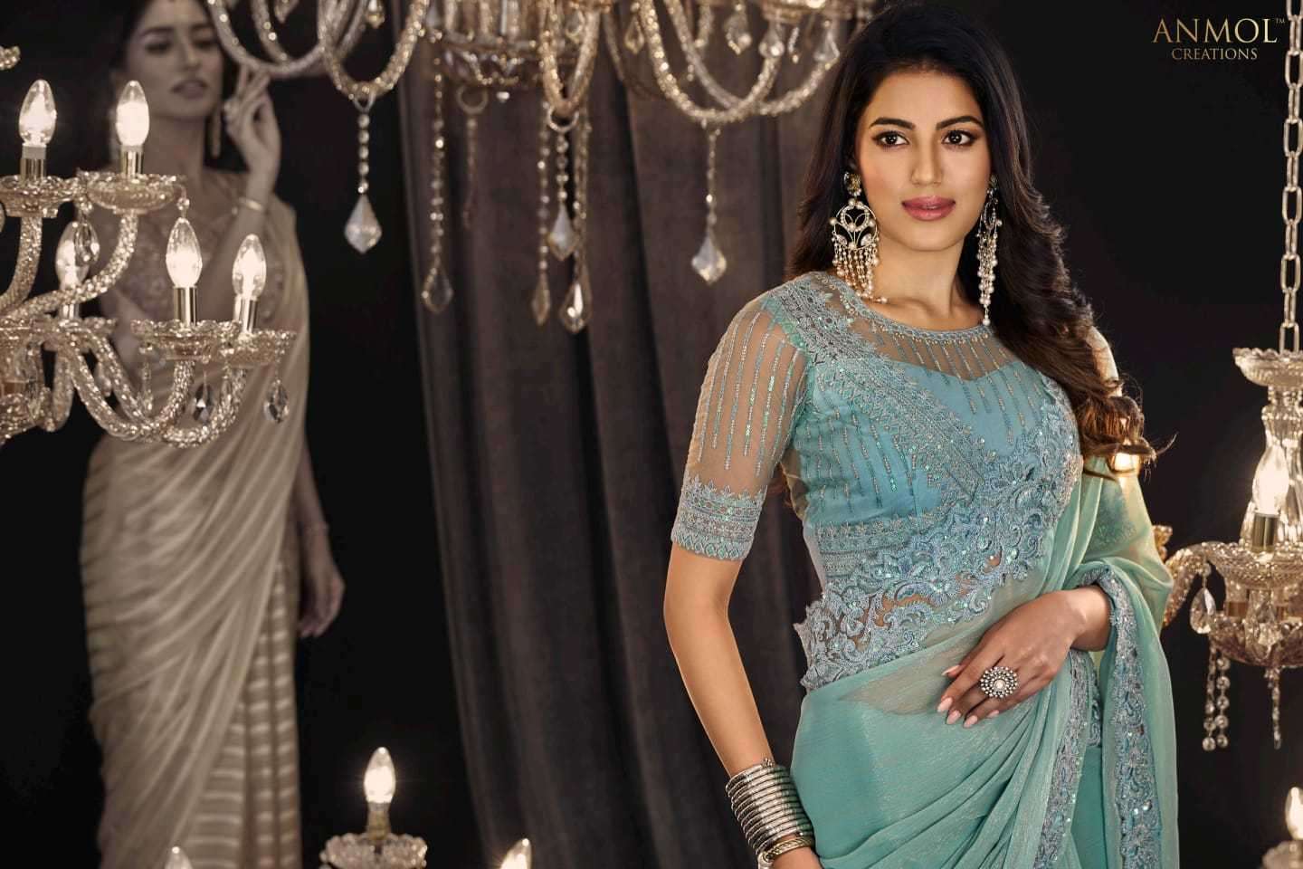 ANMOL CREATION PRESENTS  ELEGANCE VOL-18 13001-13014 WEDDING SAREES CATALOG WHOLESALE EXPORTER 