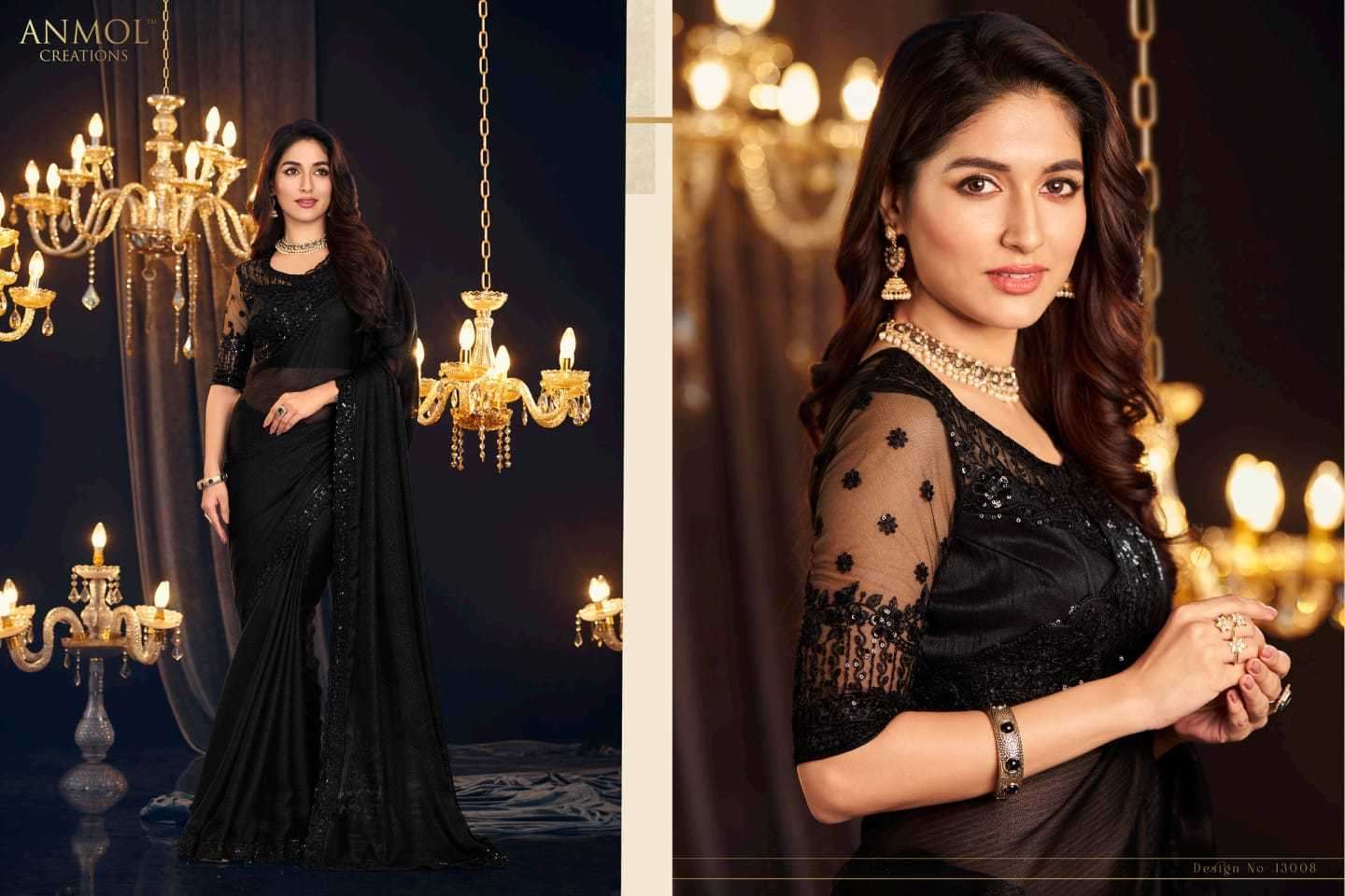 ANMOL CREATION PRESENTS  ELEGANCE VOL-18 13001-13014 WEDDING SAREES CATALOG WHOLESALE EXPORTER 