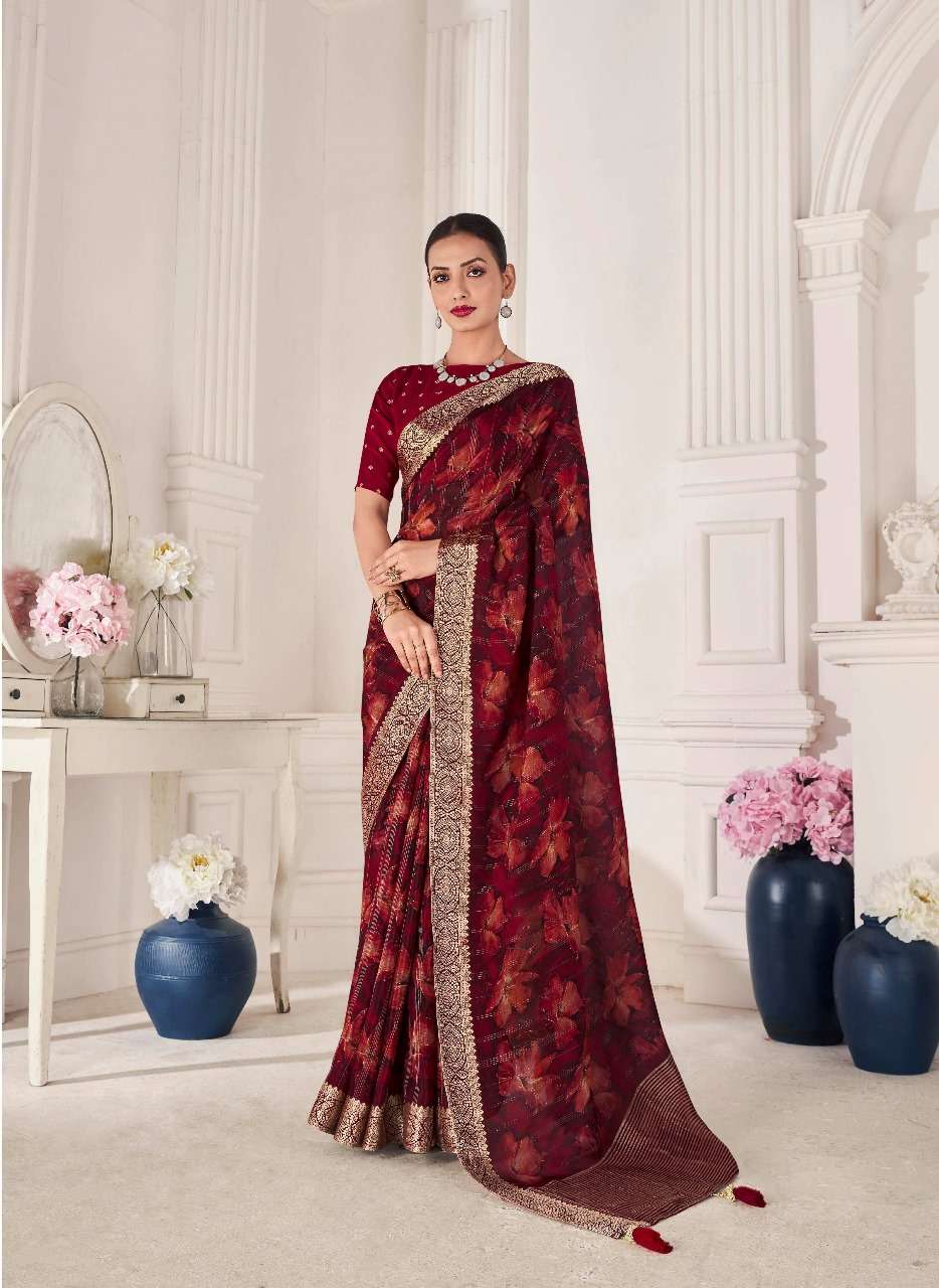 PANKH PRESENTS RIHANA SILK PURE VISCOSE SILK SAREE EXPORTS CATALOG WHOLESALER AND EXPORTER IN SURAT