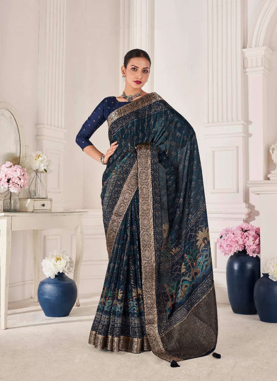 PANKH PRESENTS RIHANA SILK PURE VISCOSE SILK SAREE EXPORTS CATALOG WHOLESALER AND EXPORTER IN SURAT