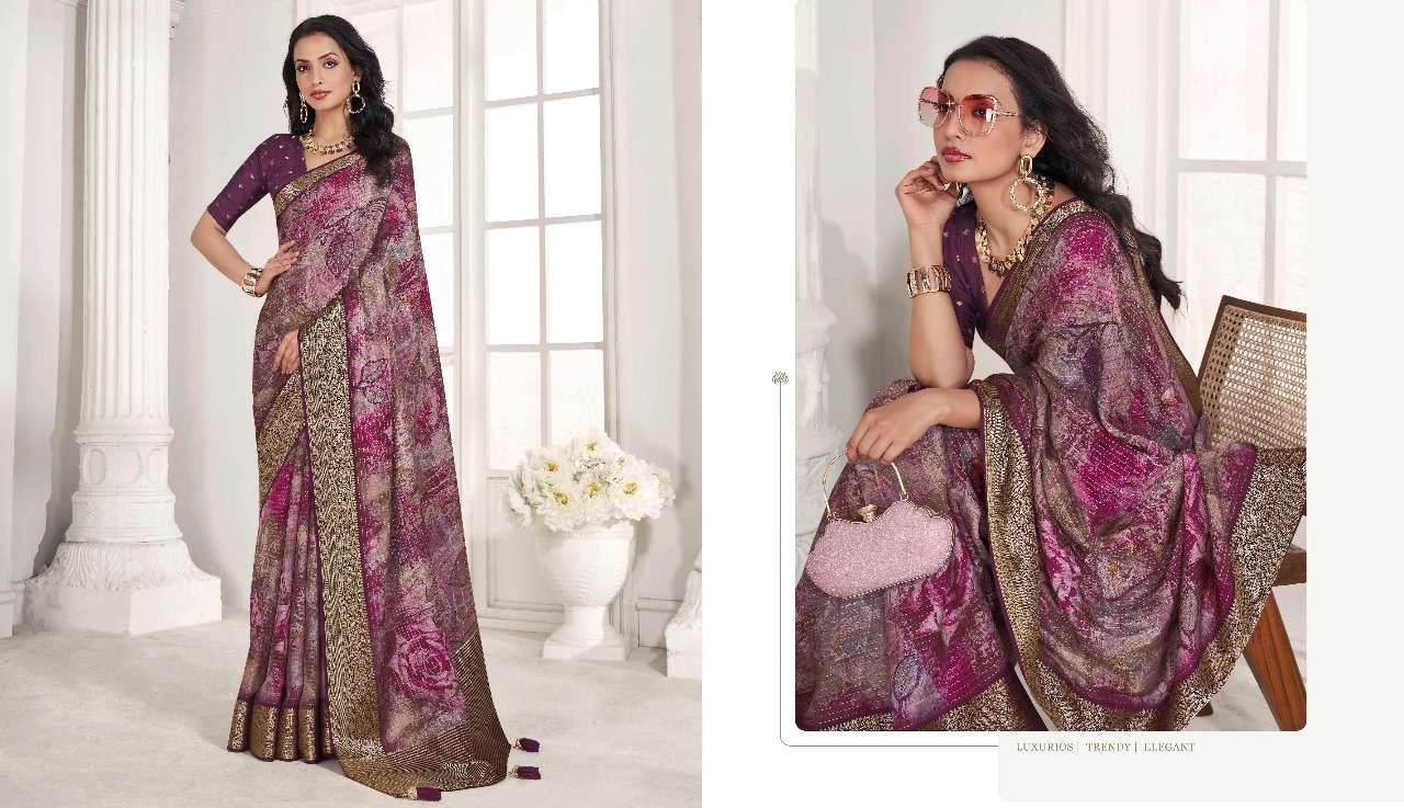 PANKH PRESENTS SHREYANKA SILK PURE VISCOSE KATHA LINE SILK SAREE EXPORTS CATALOG WHOLESALER AND EXPORTER IN SURAT