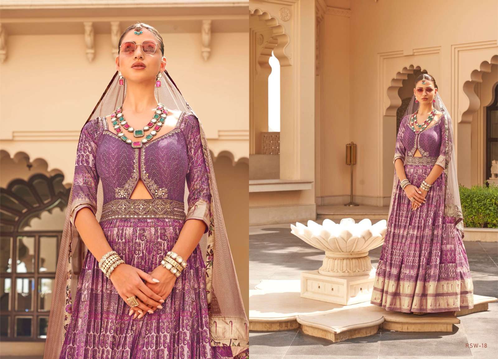 REWAA PRESENTS MEERA MOHAN DESIGNER MATCHING LEHNGHA CHOLI AND SHERVANI CATALOG WHOLESALER AND EXPORTER IN SURAT 