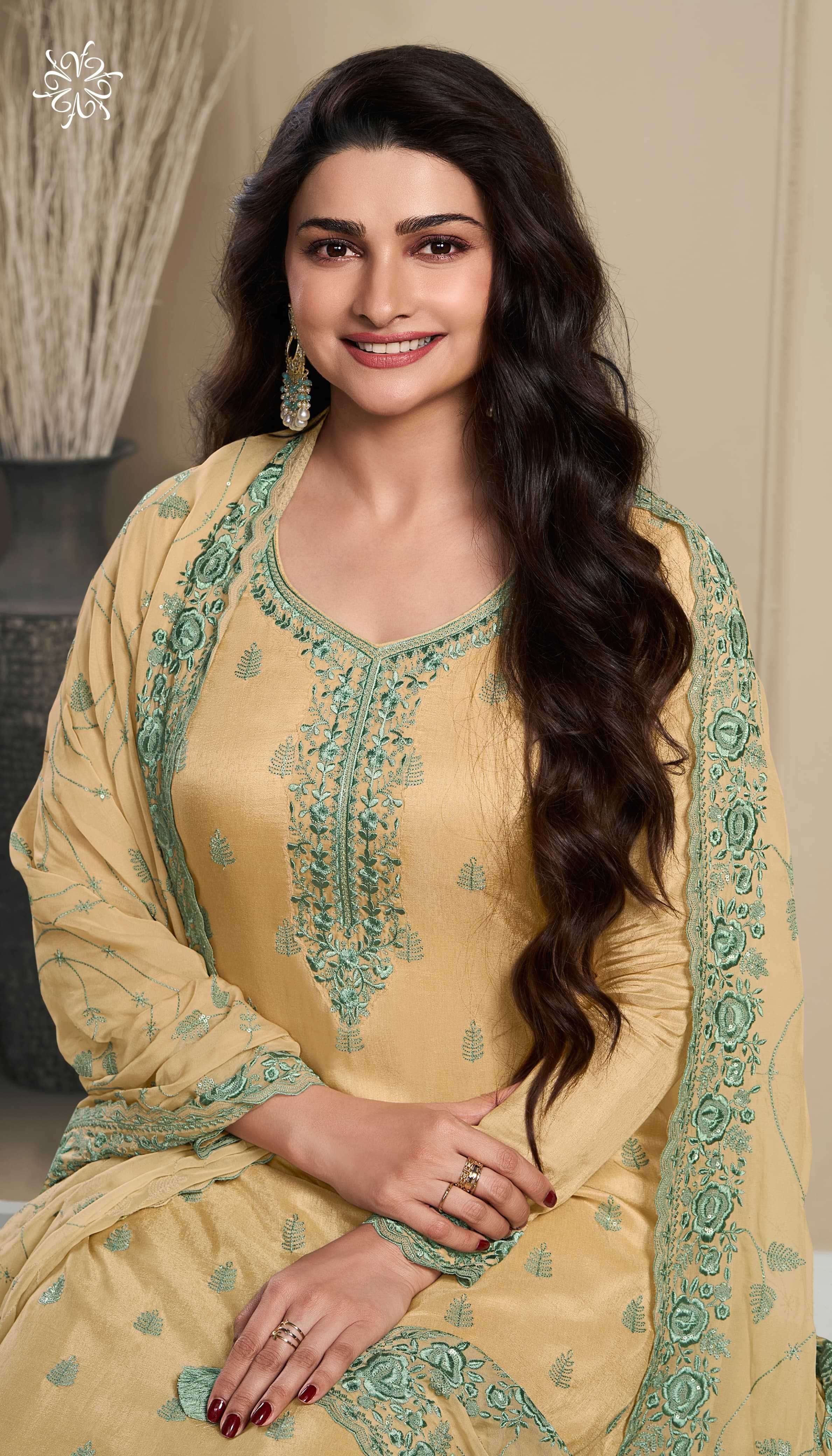 VINAY FASHION PRESENTS KULEESH NUTAN TRADITIONAL WEAR THREAD WORK DOLA SILK SALWAR SUIT CATALOG WHOLESALER AND EXPORTER IN SURAT