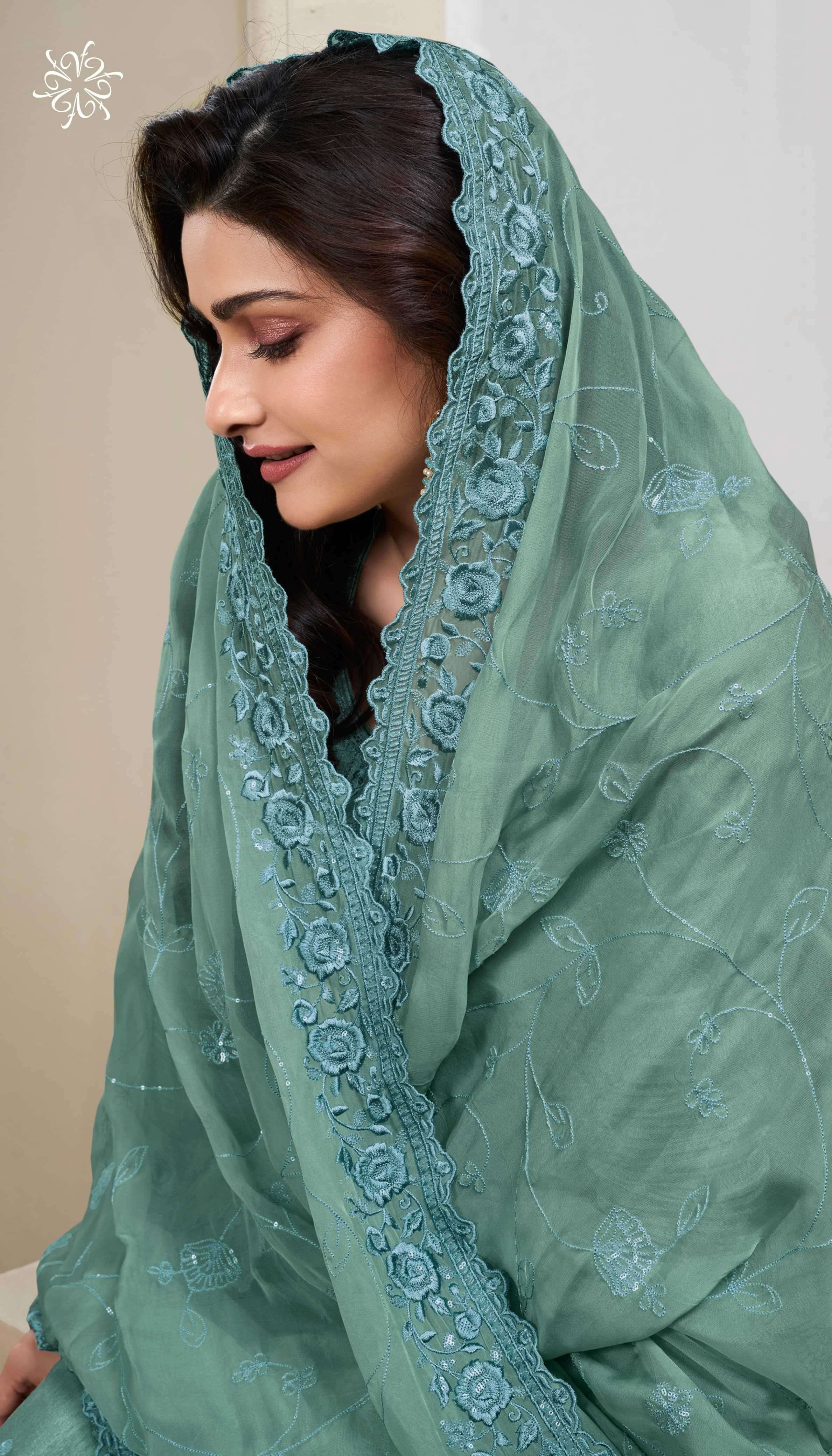 VINAY FASHION PRESENTS KULEESH NUTAN TRADITIONAL WEAR THREAD WORK DOLA SILK SALWAR SUIT CATALOG WHOLESALER AND EXPORTER IN SURAT