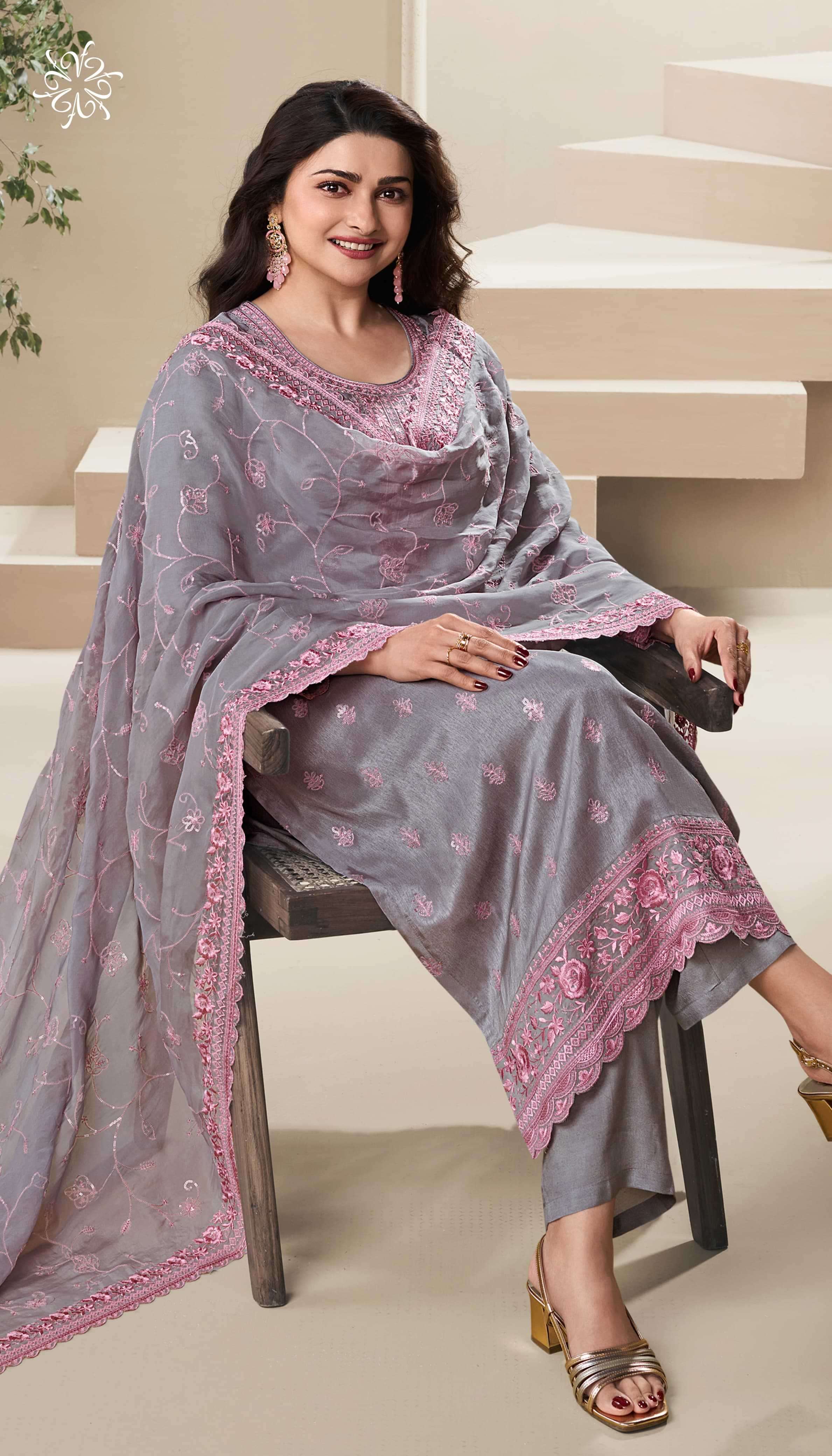 VINAY FASHION PRESENTS KULEESH NUTAN TRADITIONAL WEAR THREAD WORK DOLA SILK SALWAR SUIT CATALOG WHOLESALER AND EXPORTER IN SURAT