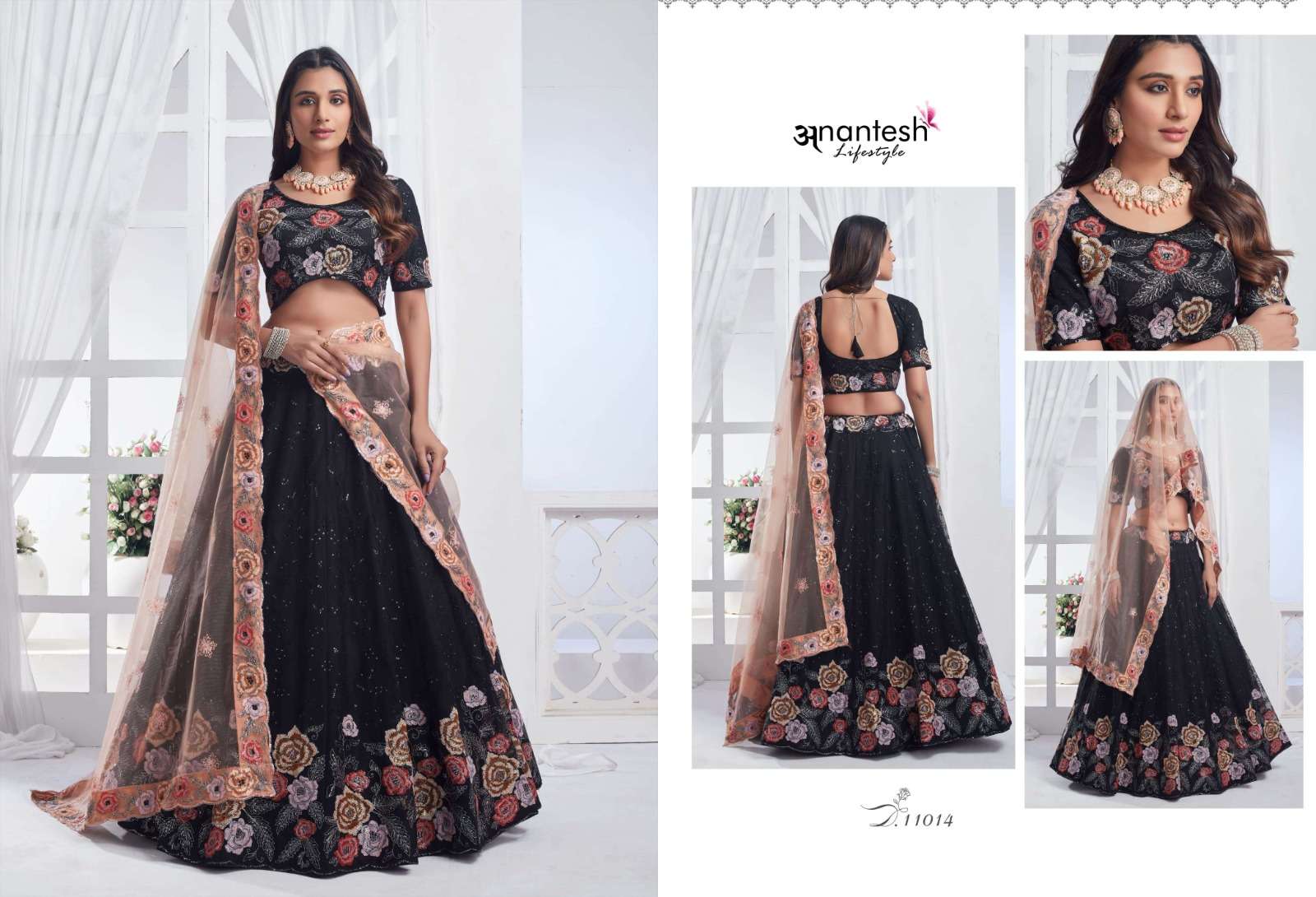 ANANTESH LIFESTYLE PRESENTS BRIDESMAID VOL-3 DESIGNER LEHNGHA CHOLI CATALOG WHOLESALER AND EXPORTER IN SURAT