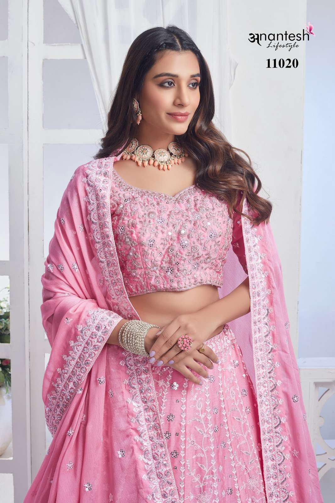 ANANTESH LIFESTYLE PRESENTS BRIDESMAID VOL-3 DESIGNER LEHNGHA CHOLI CATALOG WHOLESALER AND EXPORTER IN SURAT