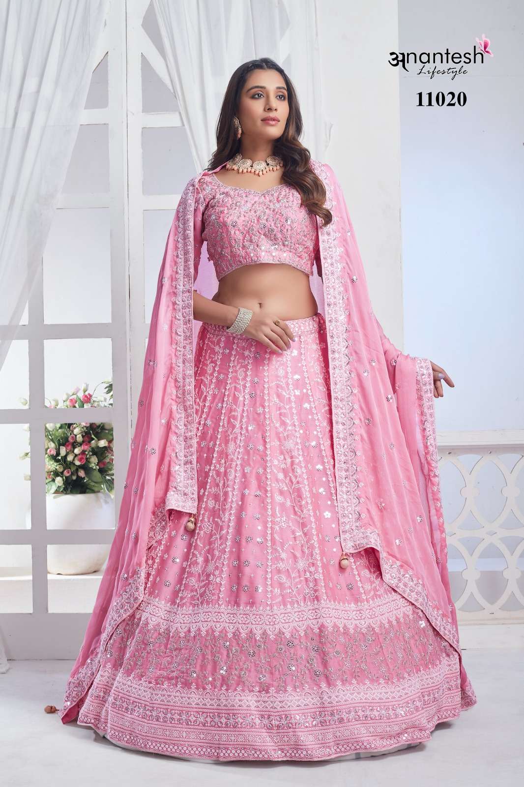 ANANTESH LIFESTYLE PRESENTS BRIDESMAID VOL-3 DESIGNER LEHNGHA CHOLI CATALOG WHOLESALER AND EXPORTER IN SURAT