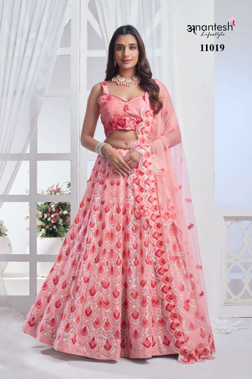 ANANTESH LIFESTYLE PRESENTS BRIDESMAID VOL-3 DESIGNER LEHNGHA CHOLI CATALOG WHOLESALER AND EXPORTER IN SURAT