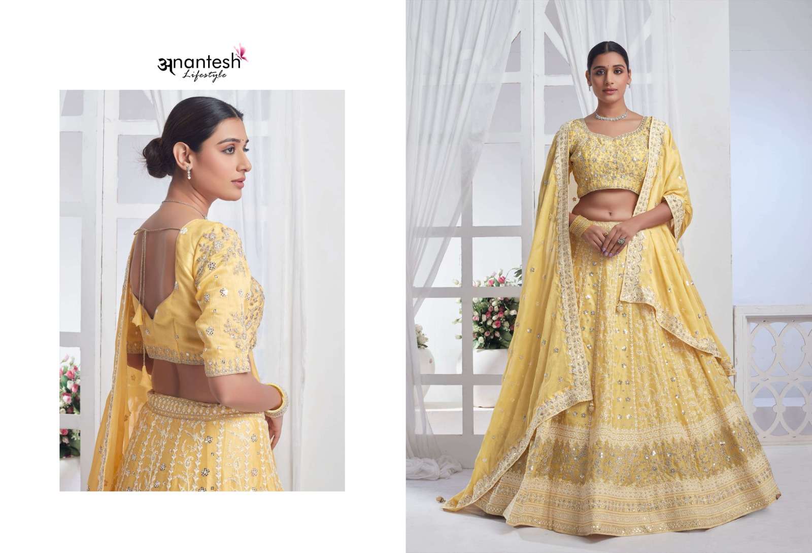 ANANTESH LIFESTYLE PRESENTS BRIDESMAID VOL-3 DESIGNER LEHNGHA CHOLI CATALOG WHOLESALER AND EXPORTER IN SURAT