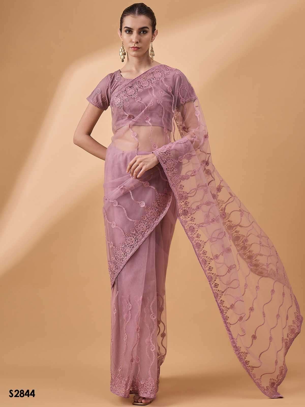 MAHOTSAV PRESENTS RADHA VOL-2 NET EMBROIDERED SAREE WITH UNSTITCHED BLOUSE CATALOG WHOLESALER AND EXPORTER IN SURAT
