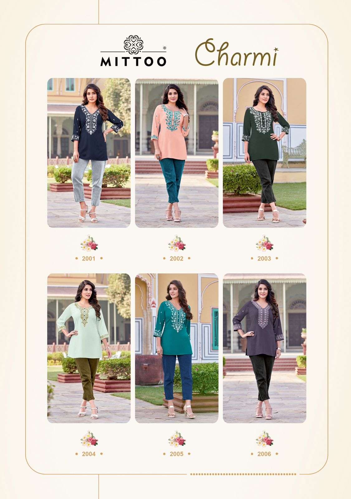 MITTOO PRESENTS CHARMI FANCY TOP CATALOG WHOLESALER AND EXPORTER IN SURAT 