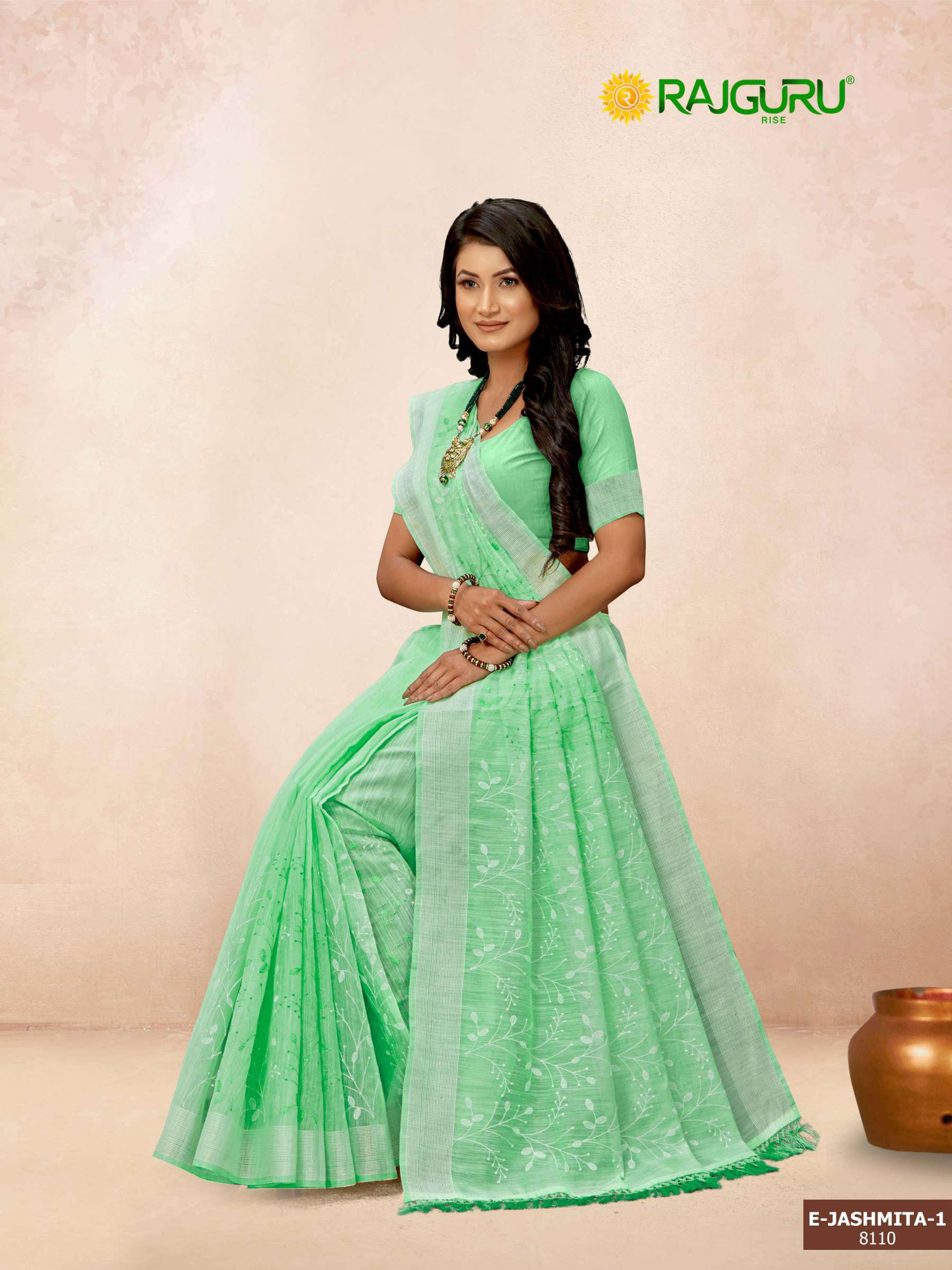 RAJGURU PRESENTS E-JASHMITA VOL-1 DESIGNER FANCY  SAREES CATALOG WHOLESALER AND EXPORTER IN SURAT 