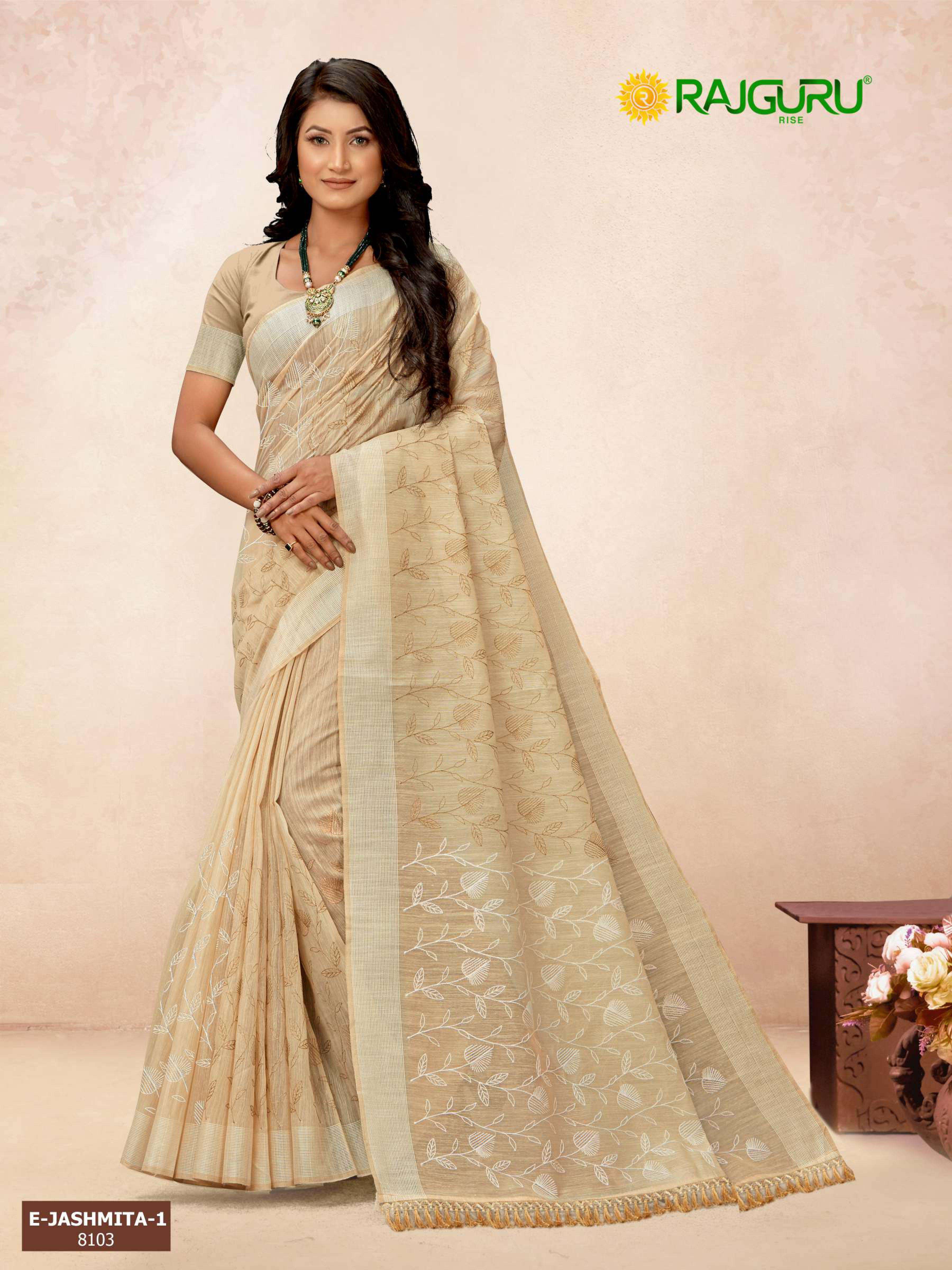 RAJGURU PRESENTS E-JASHMITA VOL-1 DESIGNER FANCY  SAREES CATALOG WHOLESALER AND EXPORTER IN SURAT 