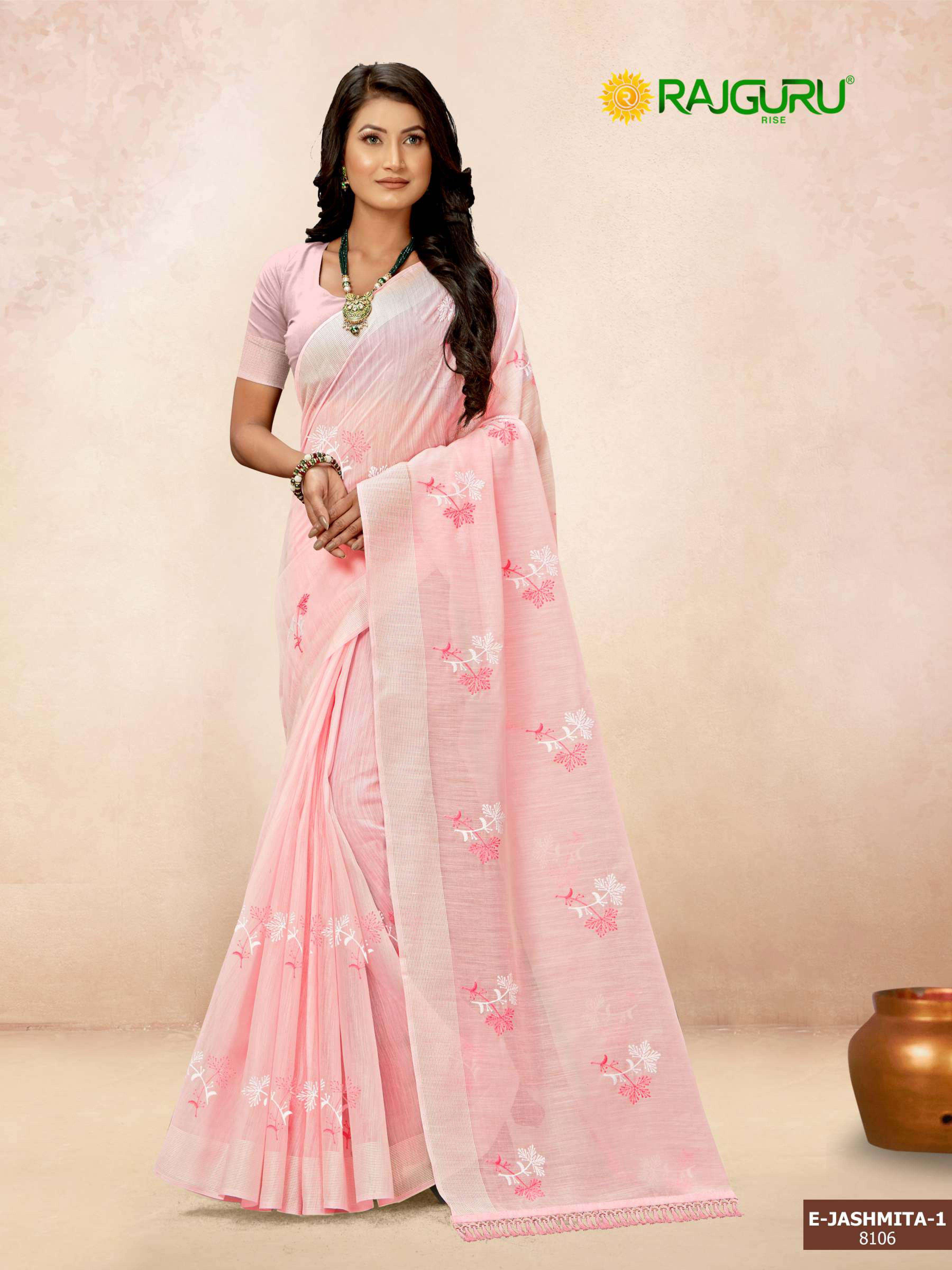 RAJGURU PRESENTS E-JASHMITA VOL-1 DESIGNER FANCY  SAREES CATALOG WHOLESALER AND EXPORTER IN SURAT 