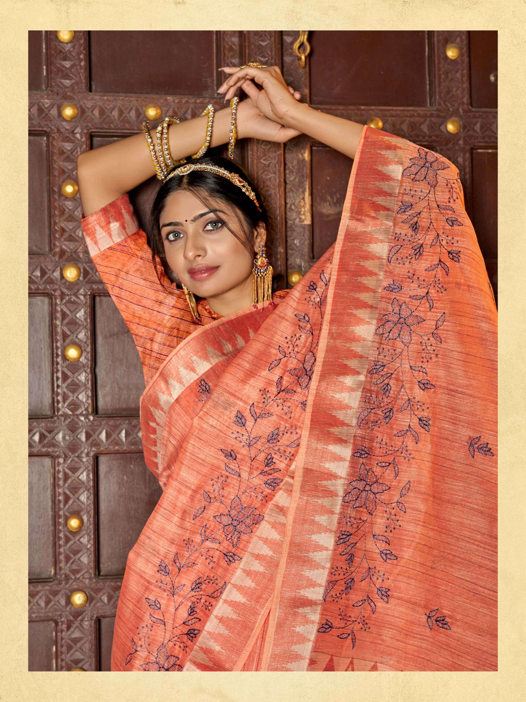 RAJGURU PRESENTS E-MAHOTSAV FANCY WORK SAREES CATALOG WHOLESALER AND EXPORTER IN SURAT 