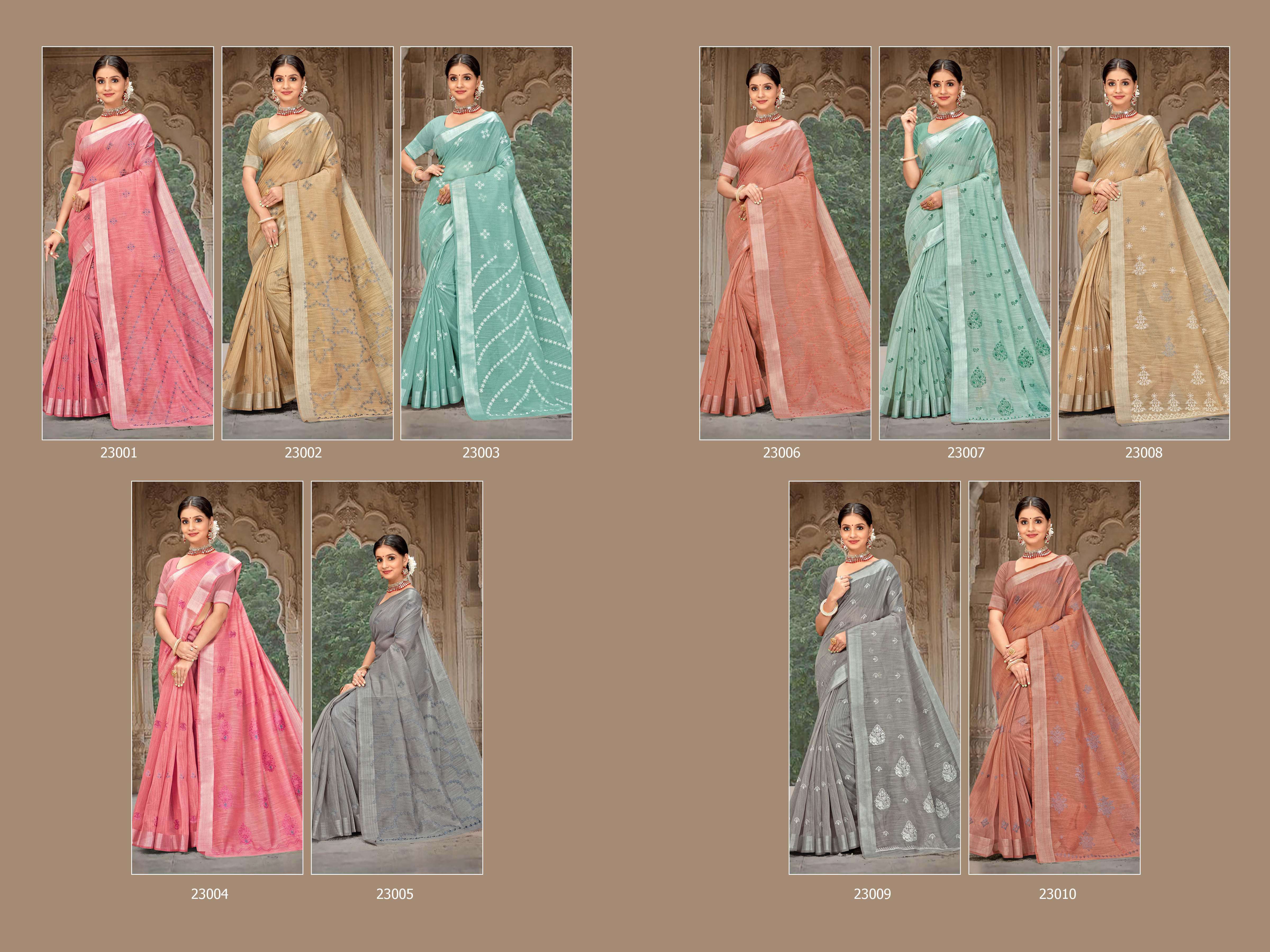 RAJGURU  PRESENTS E-NISAM WORK DUSTY-1 FUNCTION WEAR FANCY WORK SAREES CATALOG WHOLESALER AND EXPORTER IN SURAT 