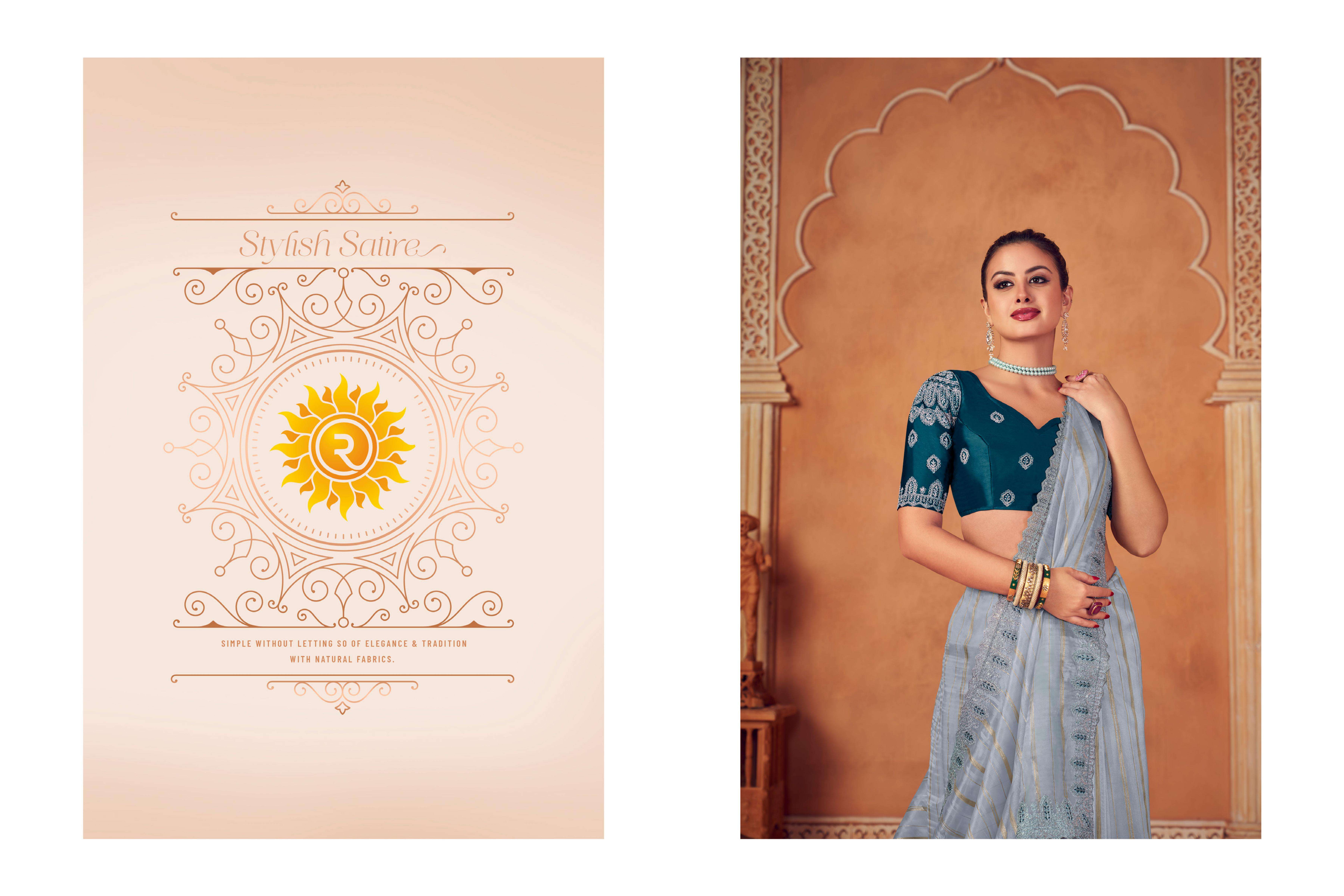 RAJGURU  PRESENTS GEMINI SEQUENCE FUNCTION WEAR FANCY WORK SAREES CATALOG WHOLESALER AND EXPORTER IN SURAT 
