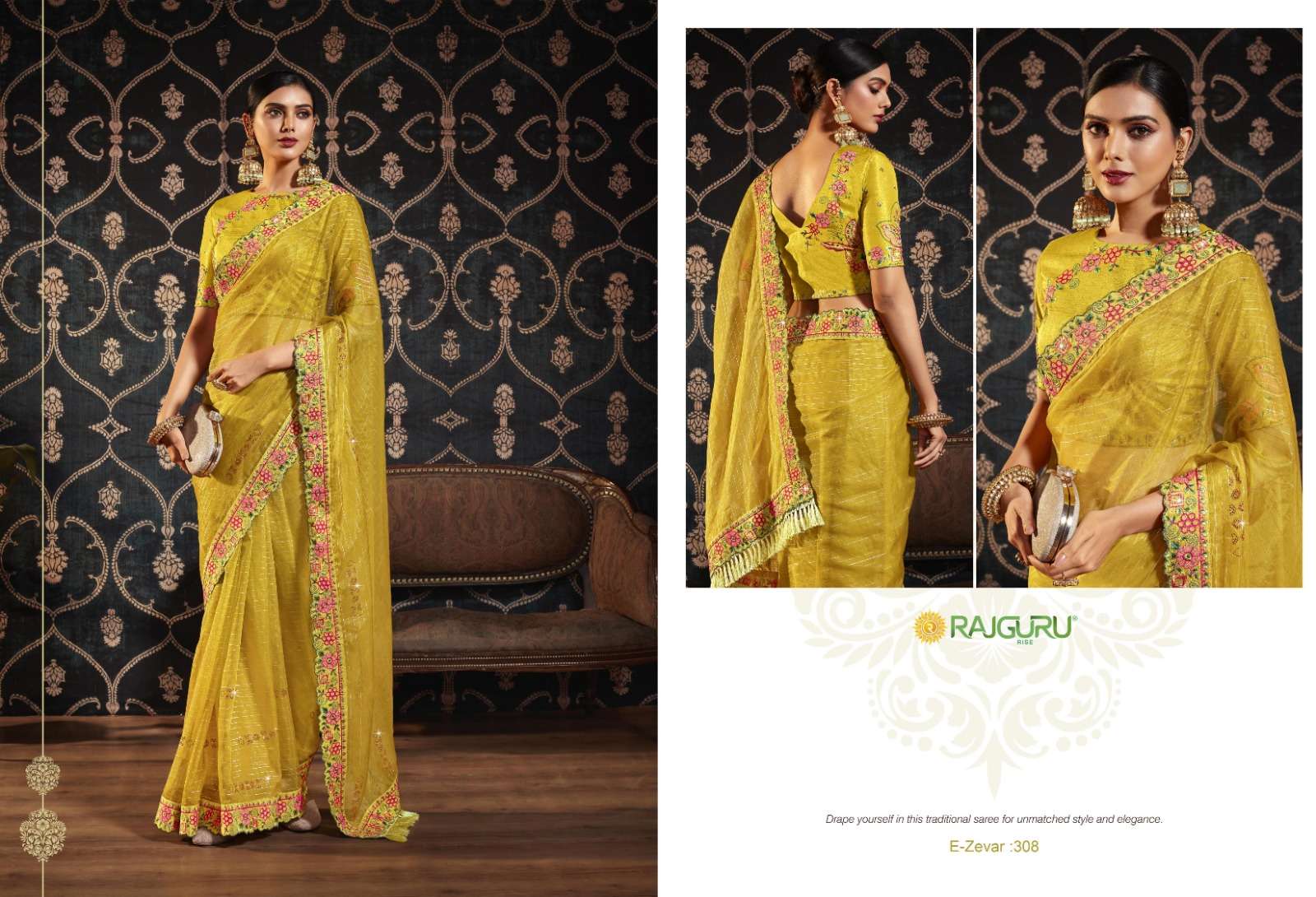RAJGURU PRESENTS ZEVAR DESIGNER FANCY SAREES CATALOG WHOLESALER AND EXPORTER IN SURAT CATALOG WHOLESALER AND EXPORTER IN SURAT 