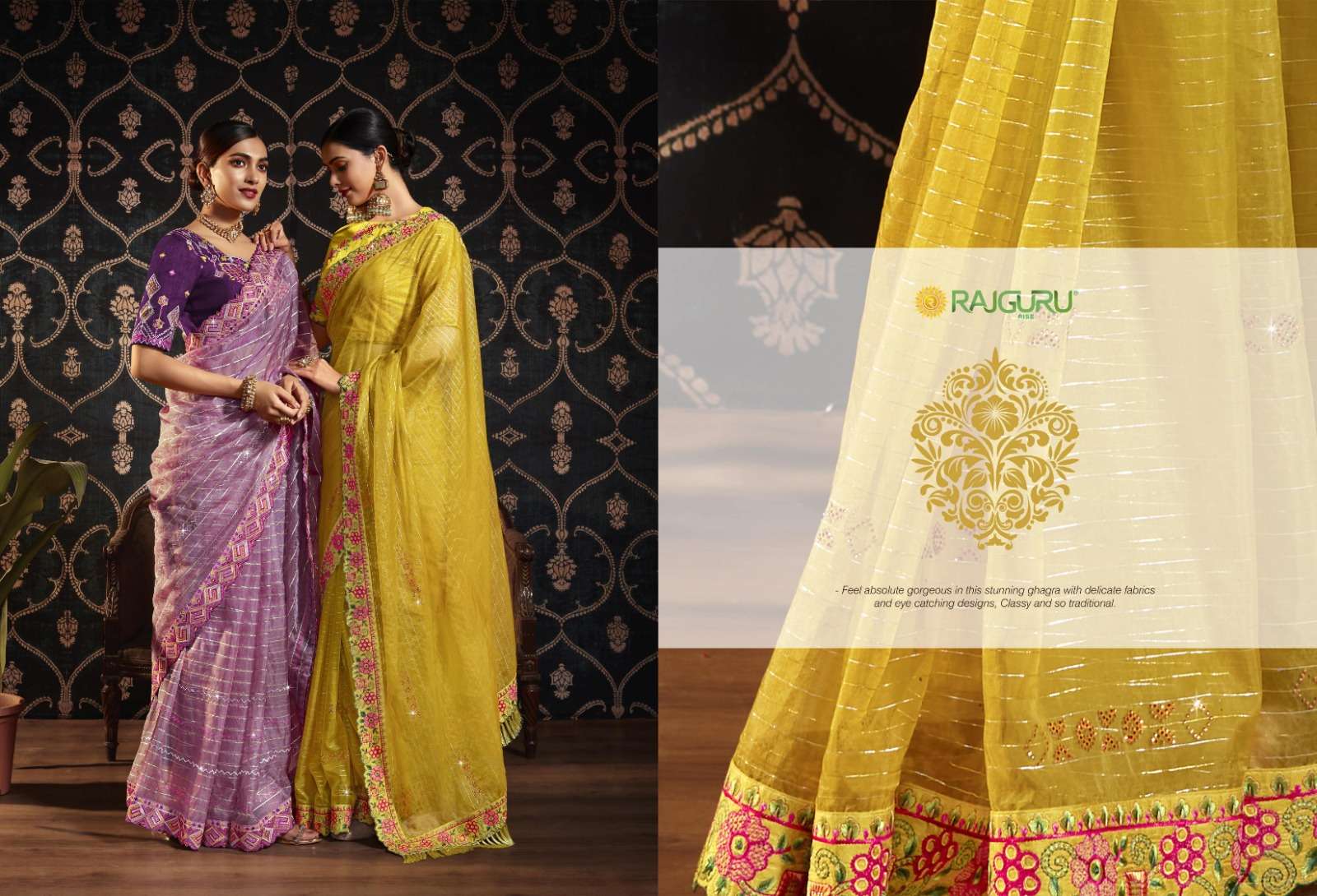 RAJGURU PRESENTS ZEVAR DESIGNER FANCY SAREES CATALOG WHOLESALER AND EXPORTER IN SURAT CATALOG WHOLESALER AND EXPORTER IN SURAT 