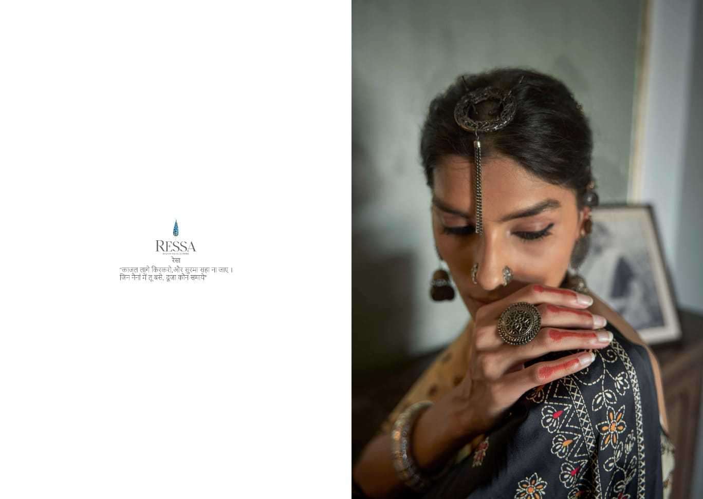 RESSA PRESENTS SURMA GAJJI SILK FESTIVE WEAR SAREE CATALOG WHOLESALER AND EXPORTER IN SURAT