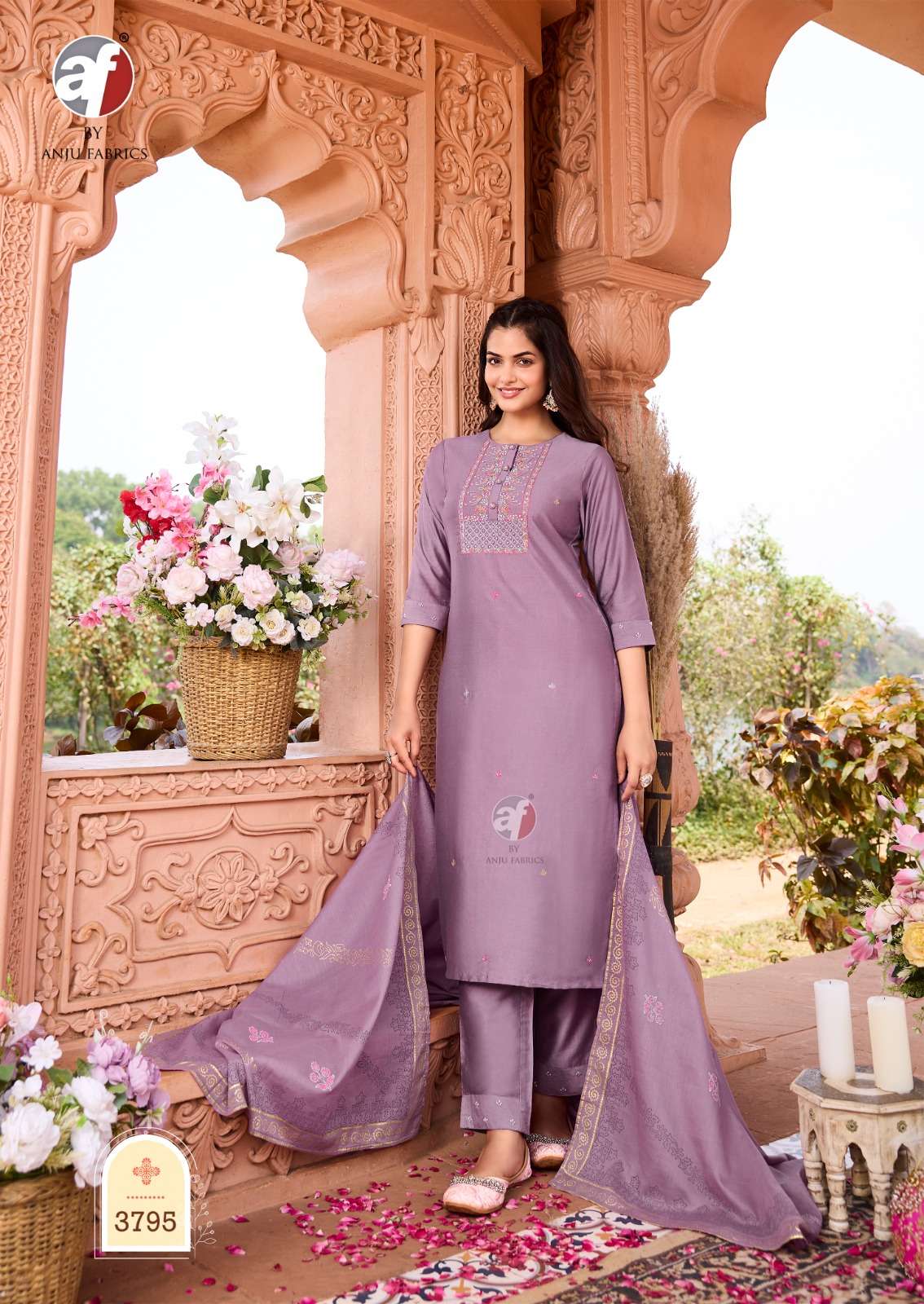 ANJU FAB PRESENTS ONCE MORE VOL-4 FANCY DESIGNER FULLSTITCH KURTI WITH AFGANI PANT AND DUPATTA CATALOG WHOLESALER AND EXPORTER IN SURAT 