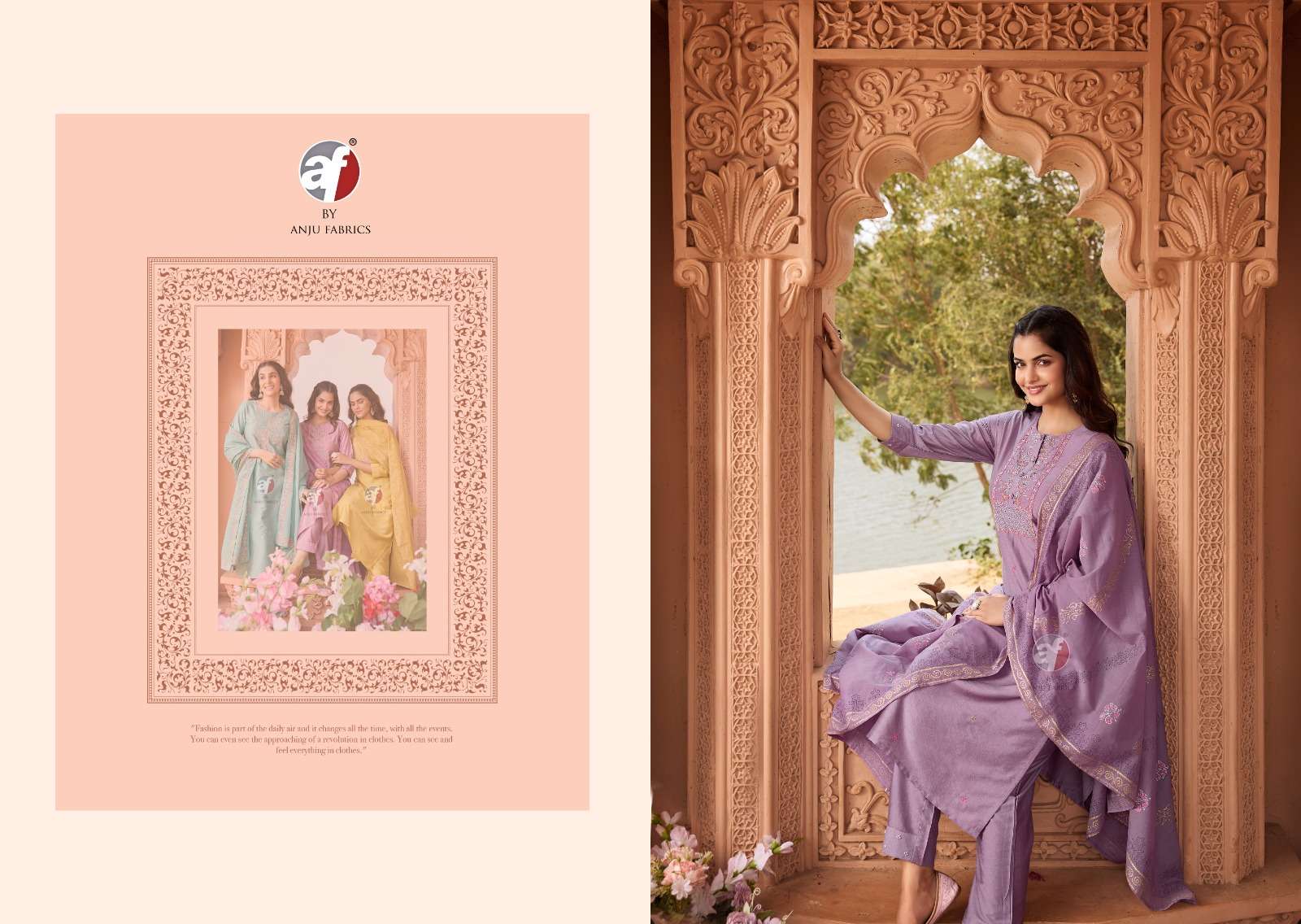 ANJU FAB PRESENTS ONCE MORE VOL-4 FANCY DESIGNER FULLSTITCH KURTI WITH AFGANI PANT AND DUPATTA CATALOG WHOLESALER AND EXPORTER IN SURAT 