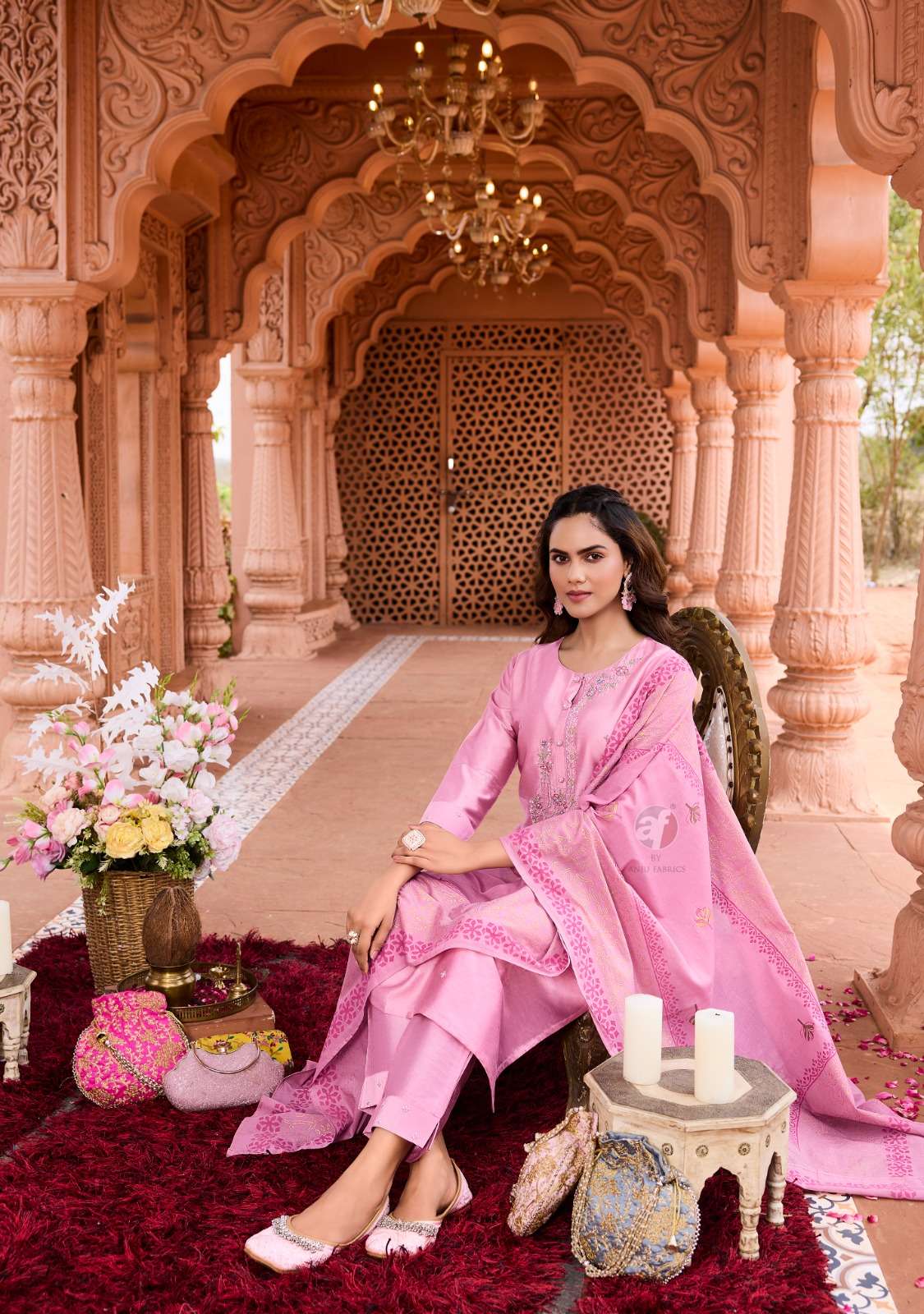ANJU FAB PRESENTS ONCE MORE VOL-4 FANCY DESIGNER FULLSTITCH KURTI WITH AFGANI PANT AND DUPATTA CATALOG WHOLESALER AND EXPORTER IN SURAT 
