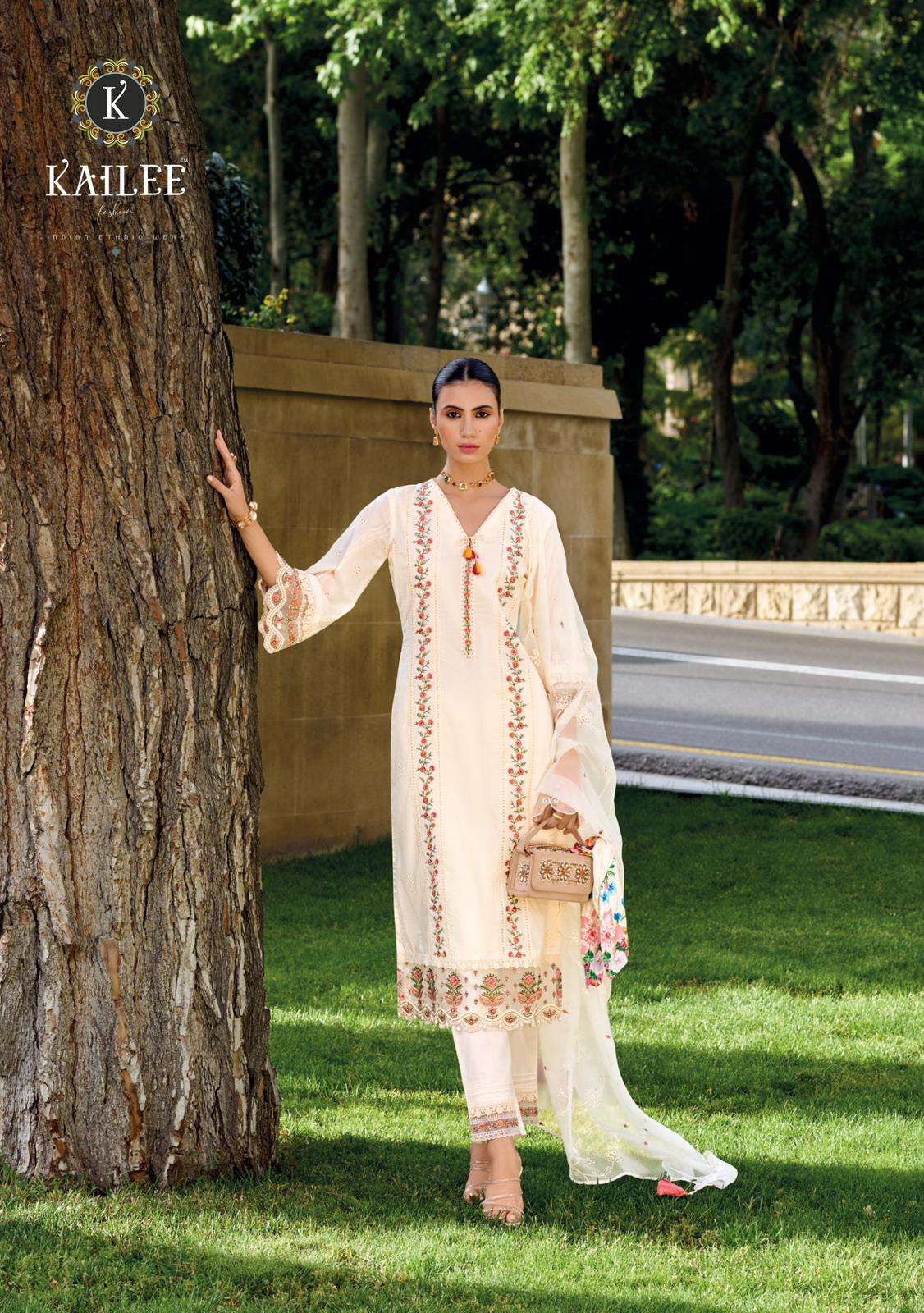 KAILEE FASHION PRESENTS TEHJEEB  EXCLUSIVE DESIGN READYMADE THEARD WORK KURTIS CATALOG WHOLESALER AND EXPORTER IN SURAT