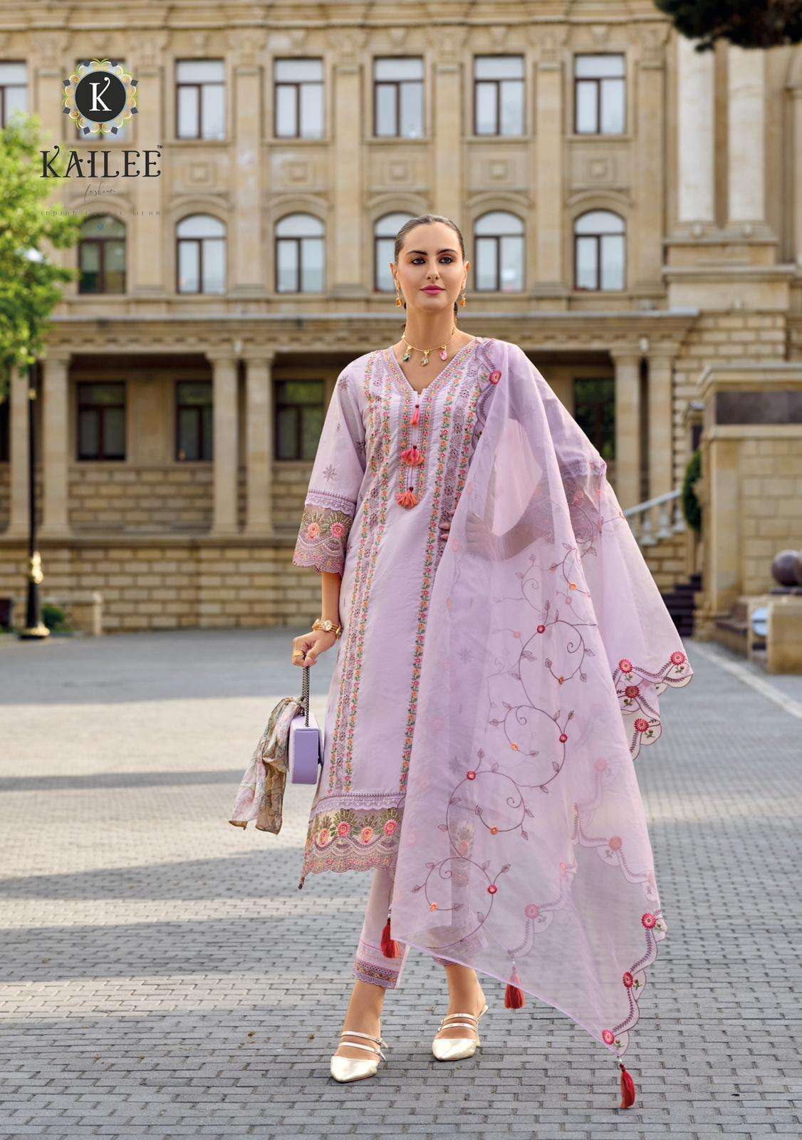 KAILEE FASHION PRESENTS TEHJEEB  EXCLUSIVE DESIGN READYMADE THEARD WORK KURTIS CATALOG WHOLESALER AND EXPORTER IN SURAT