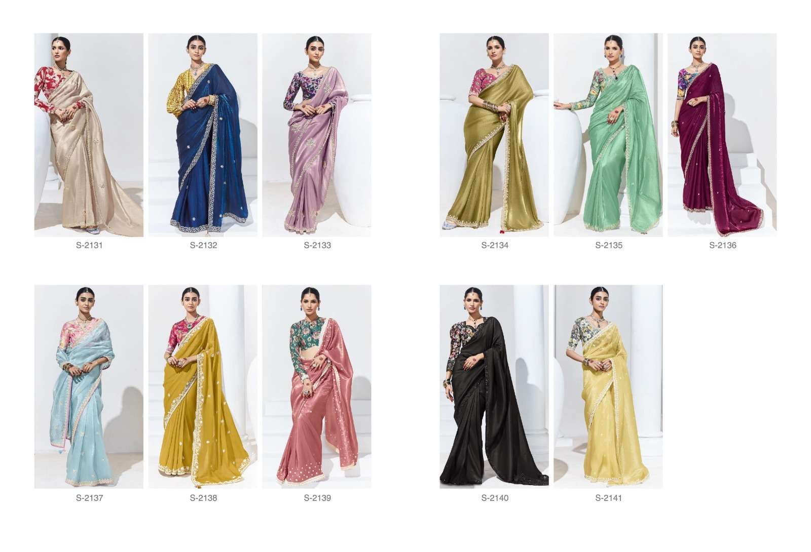 KIMORA PRESENTS RANGAT FANCY PARTY WEAR SAREES CATALOG WHOLESALER AND EXPORTER IN SURAT
