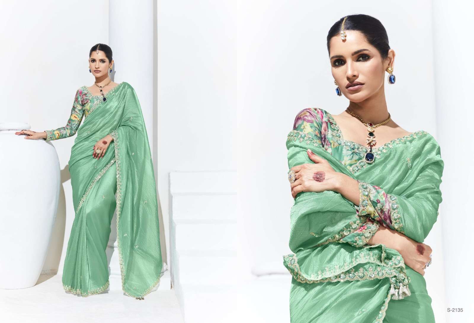 KIMORA PRESENTS RANGAT FANCY PARTY WEAR SAREES CATALOG WHOLESALER AND EXPORTER IN SURAT